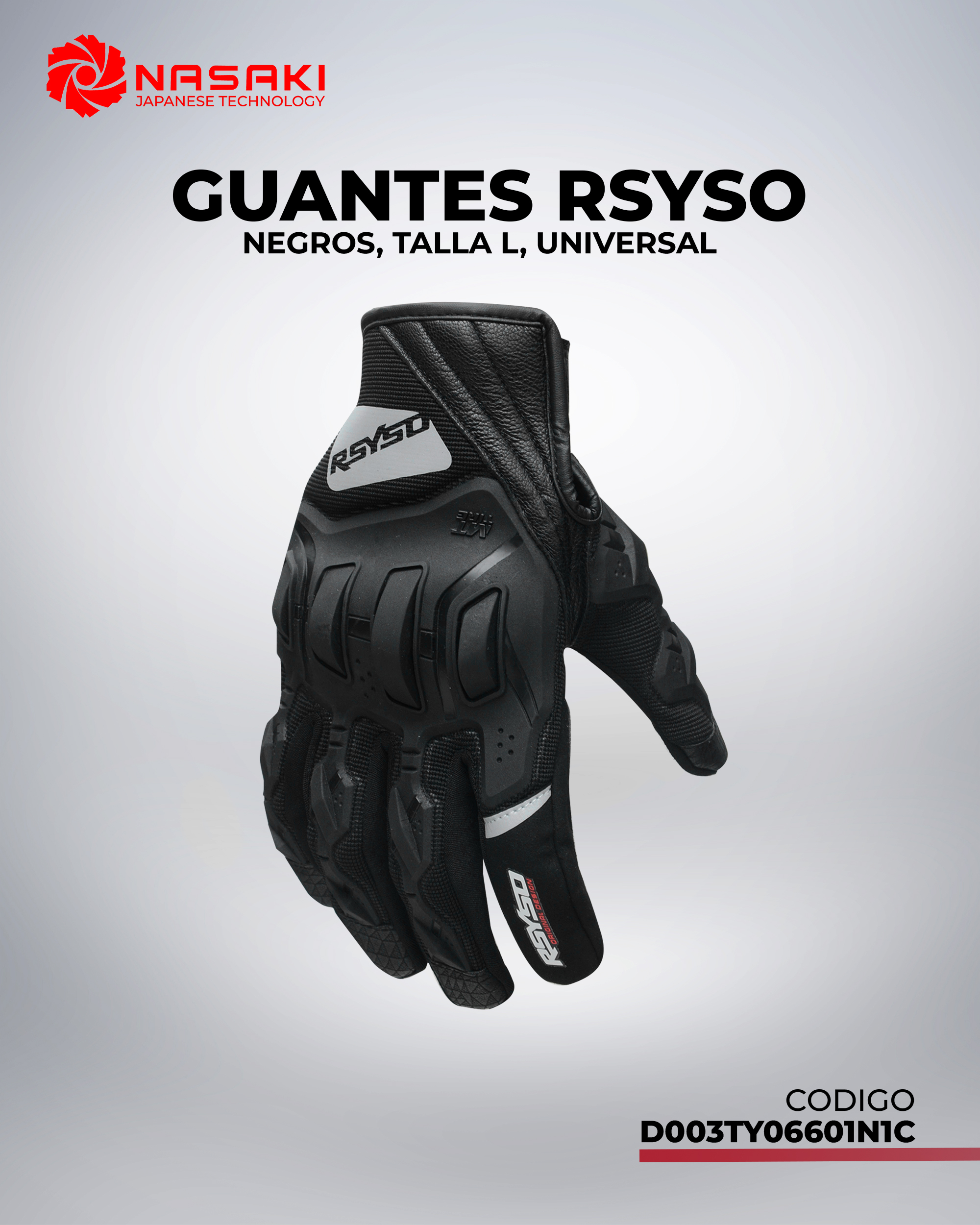 GUANTES NEGRO RSYSO L