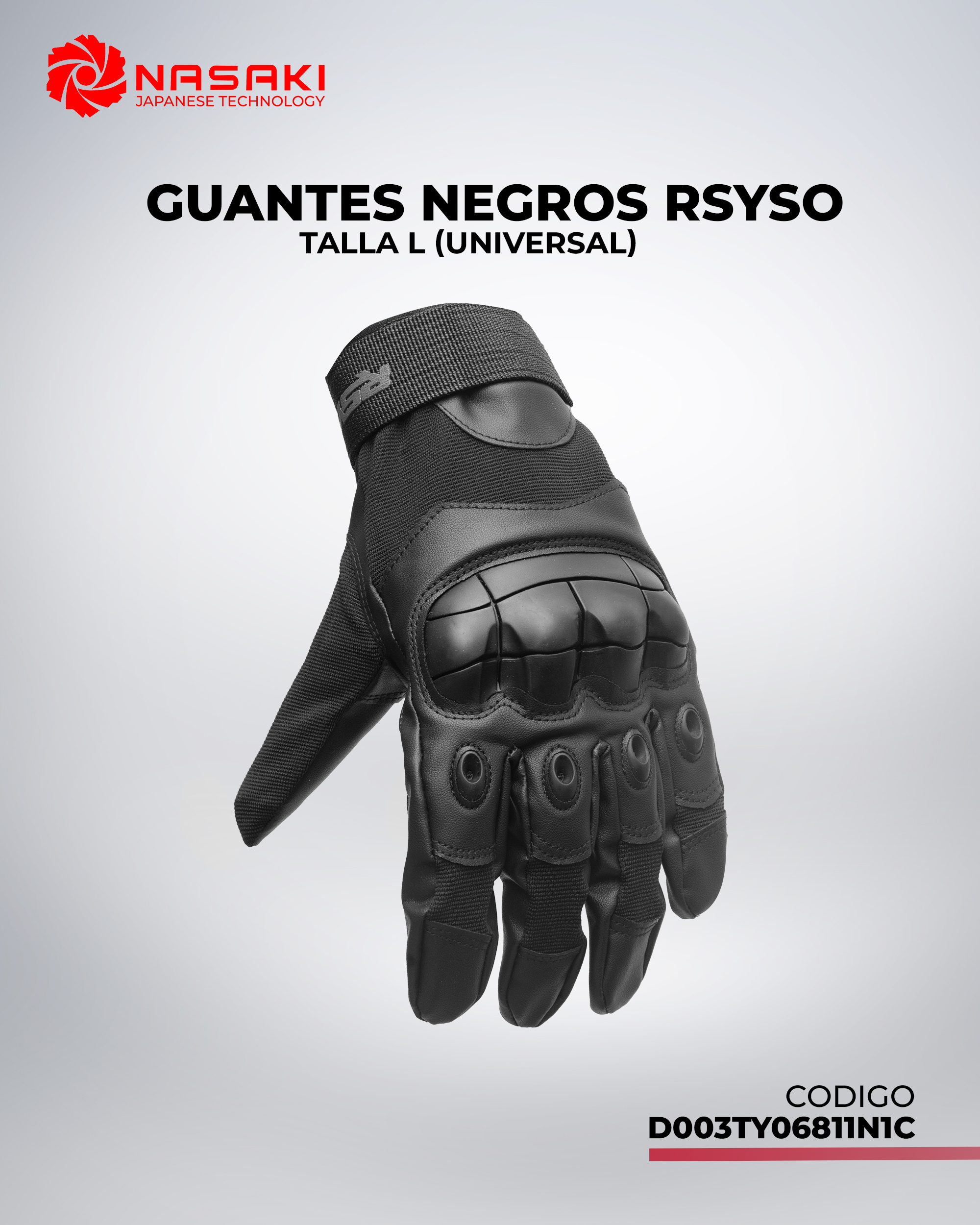 GUANTES NEGROS RSYSO L