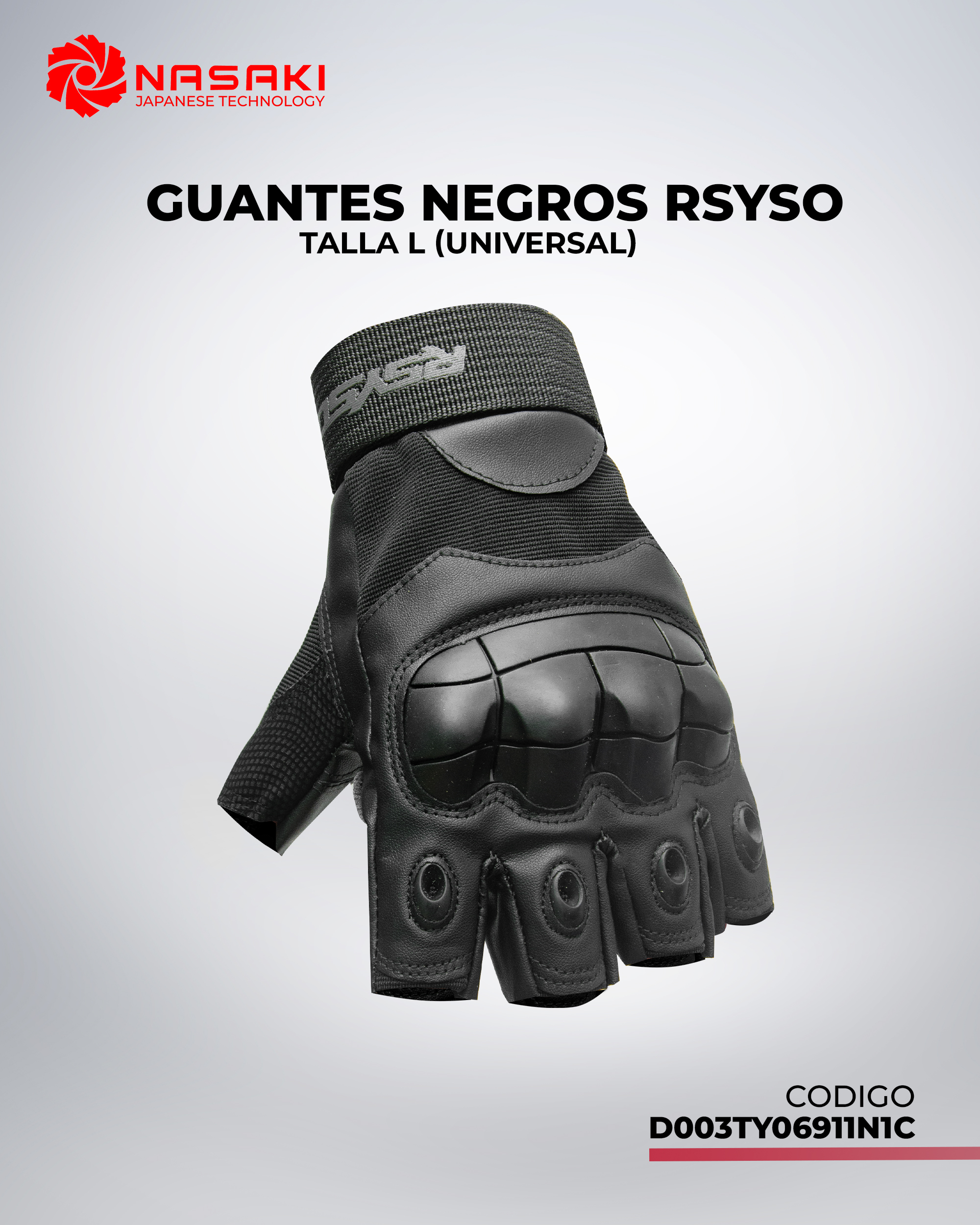 GUANTES NEGROS RSYSO L