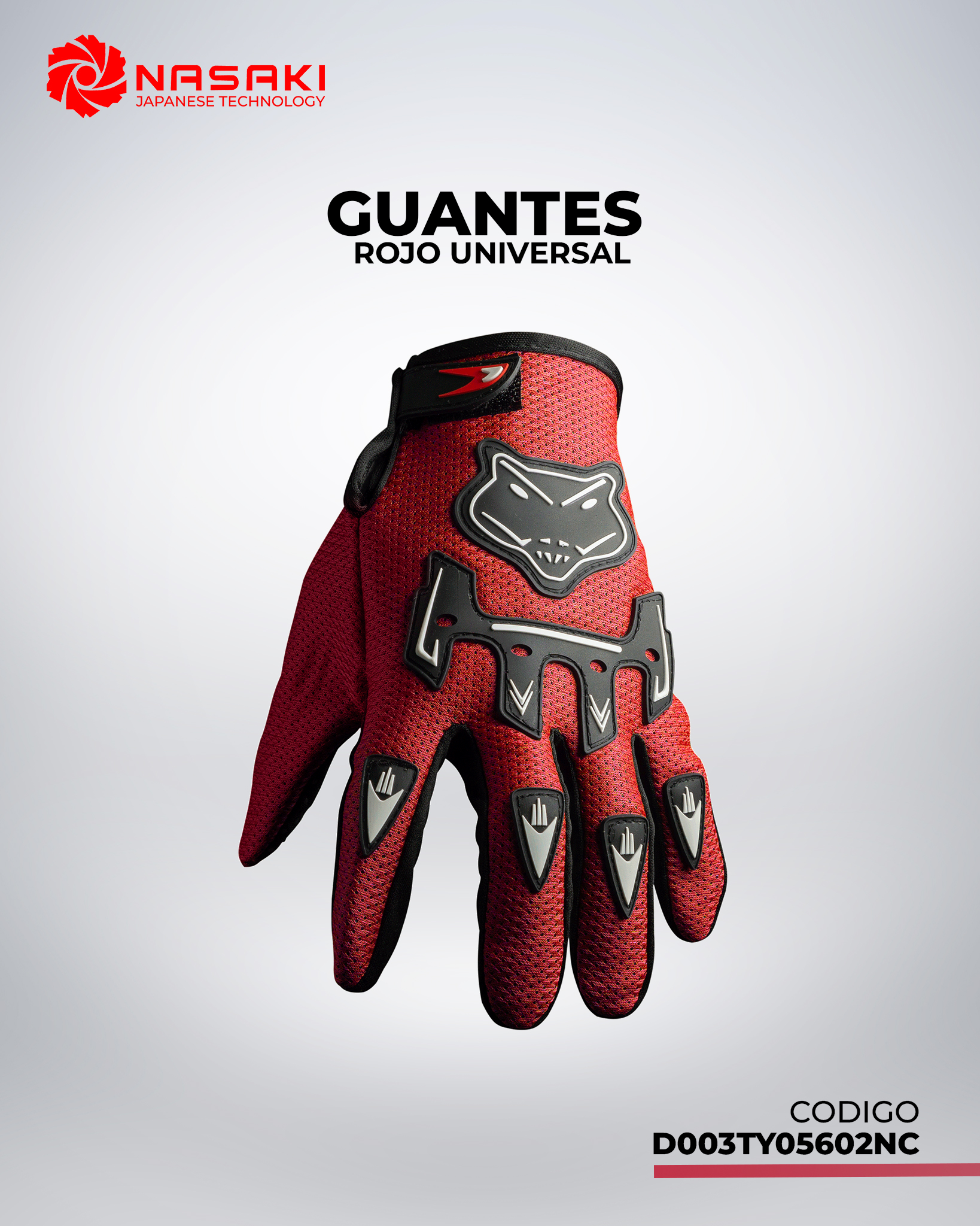 GUANTES ROJO UNIVERSAL