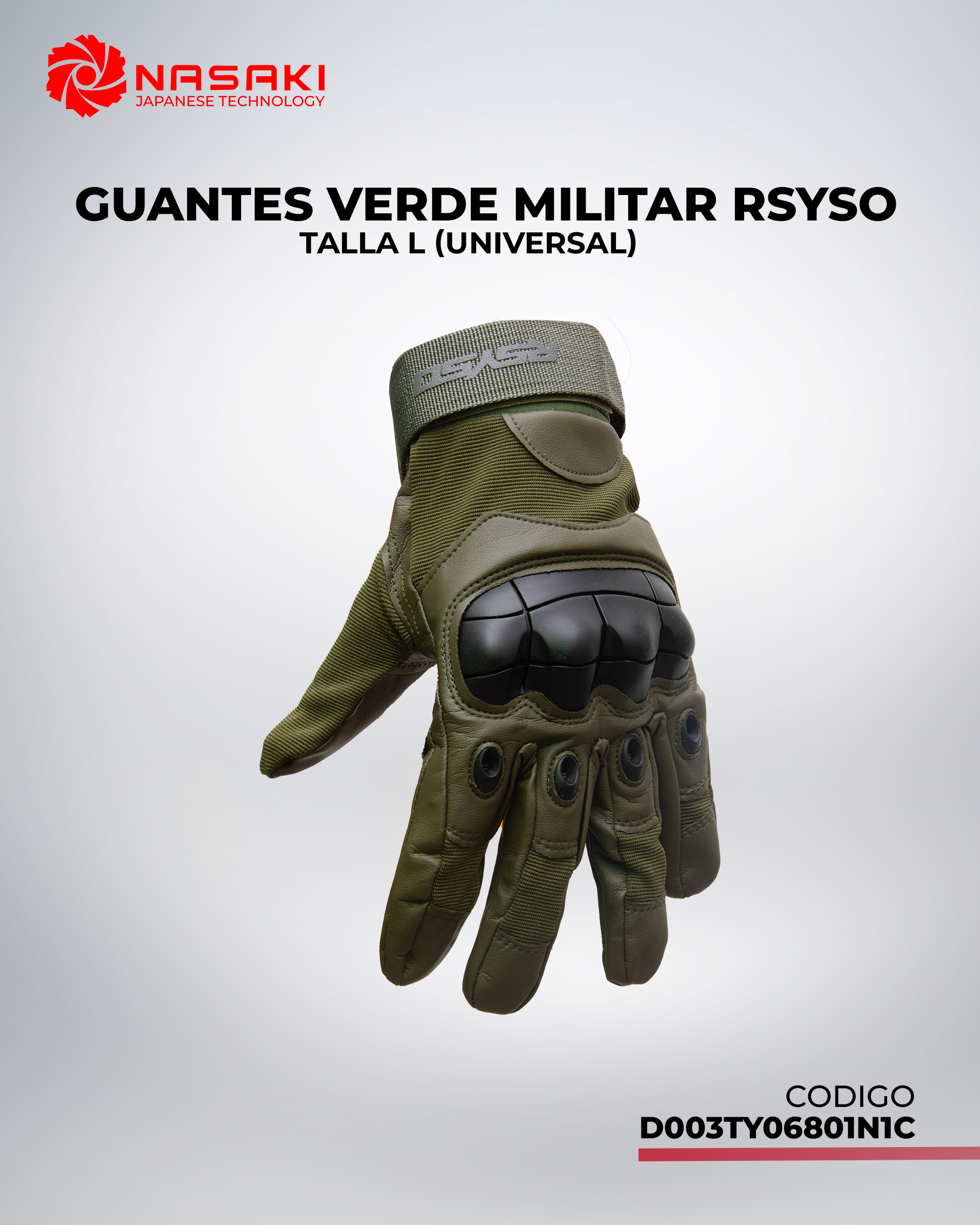GUANTES VERDE MILITAR RSYSO L