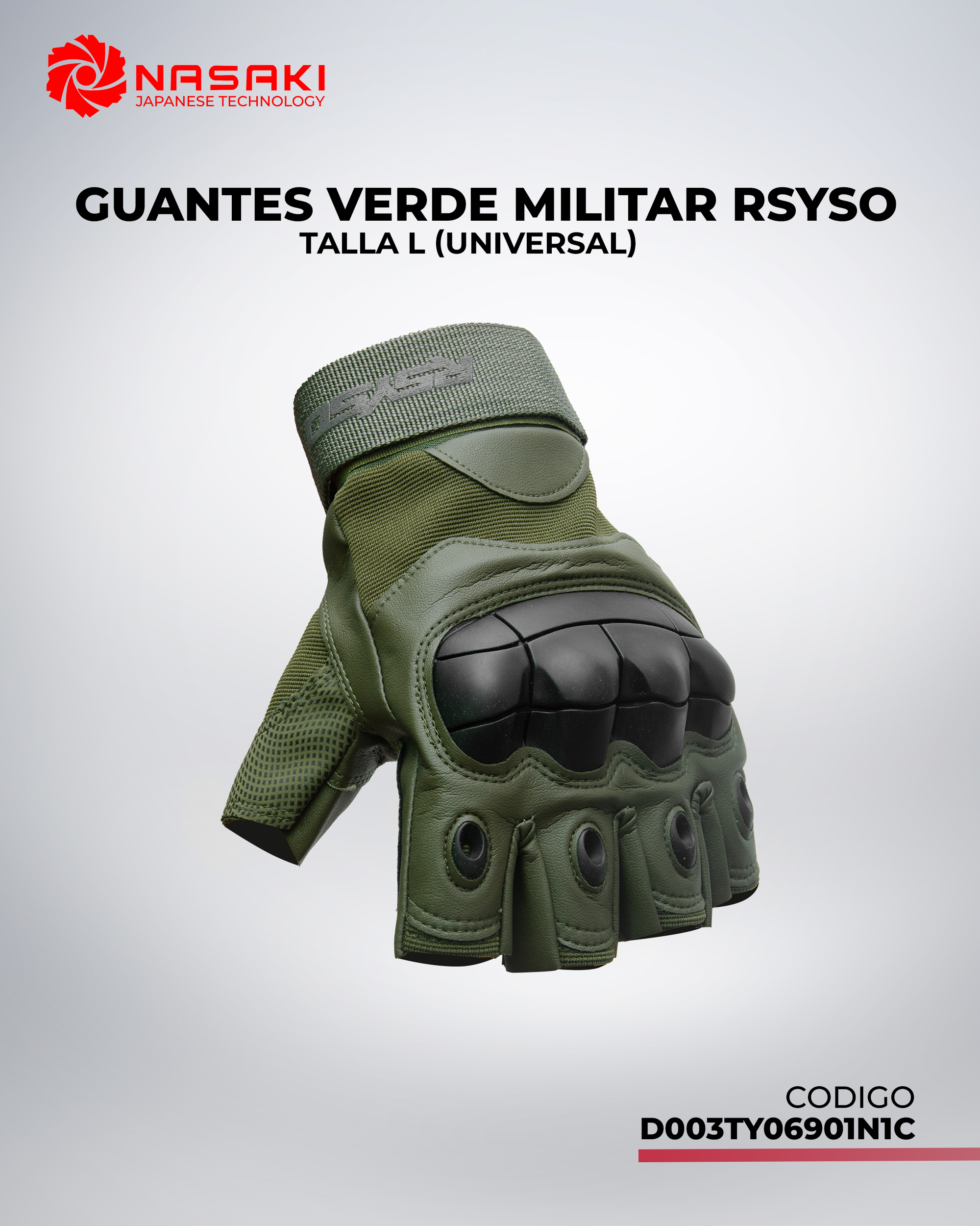 GUANTES VERDE MILITAR RSYSO L