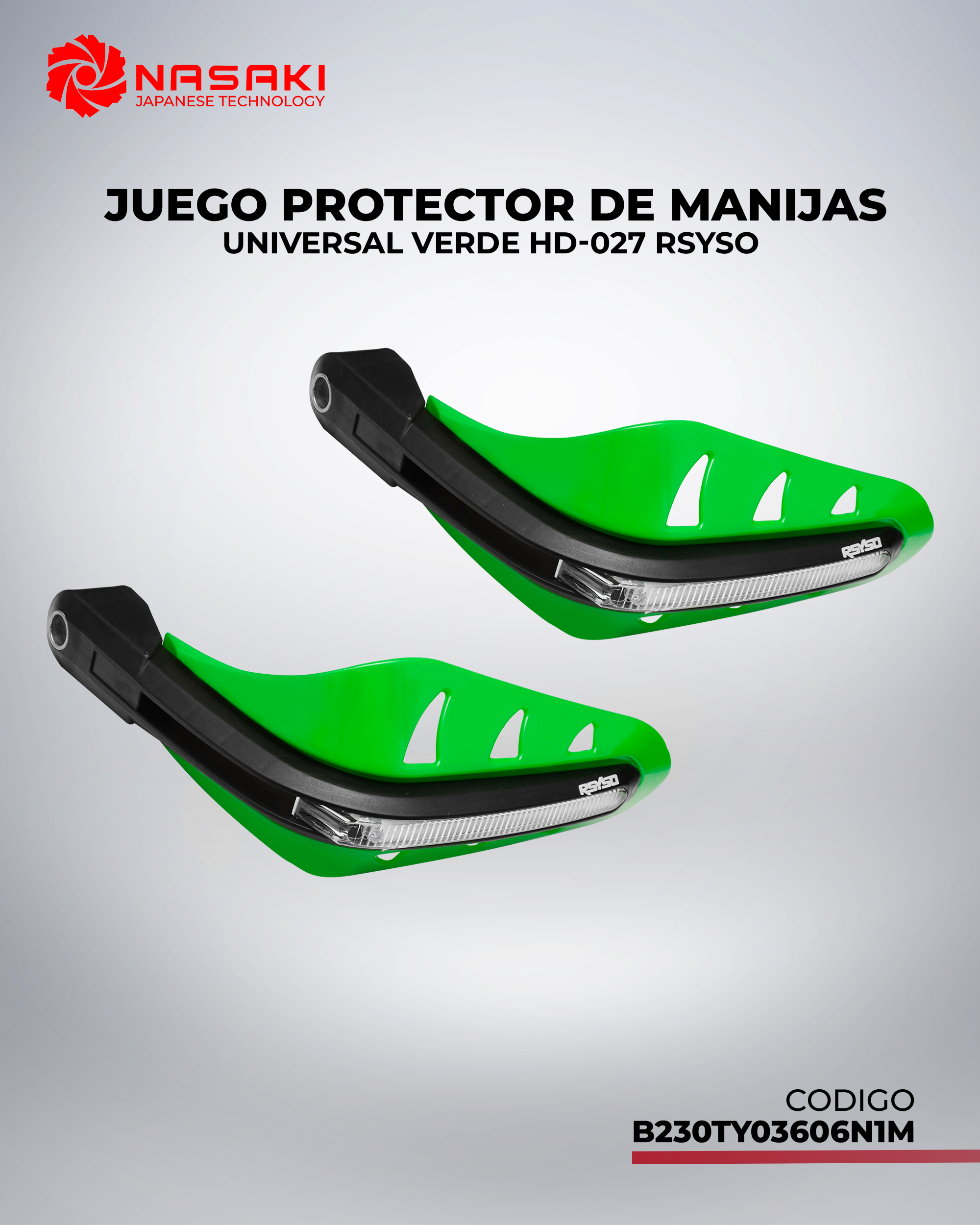 JUEGO PROTECTOR DE MANIJAS UNIVERSAL VERDE HD-027 RSYSO