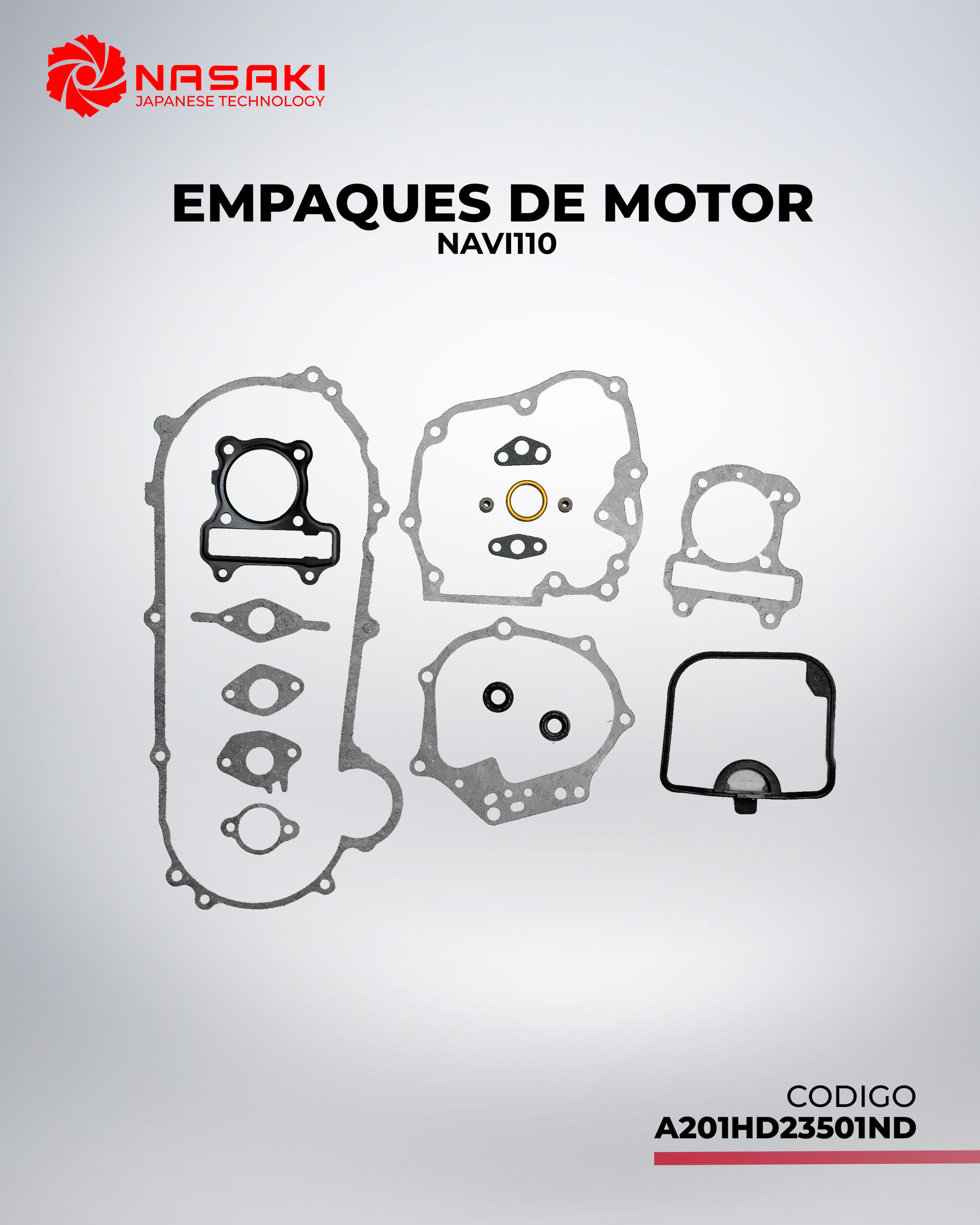 JUNTAS EMPAQUES DE MOTOR NAVI110