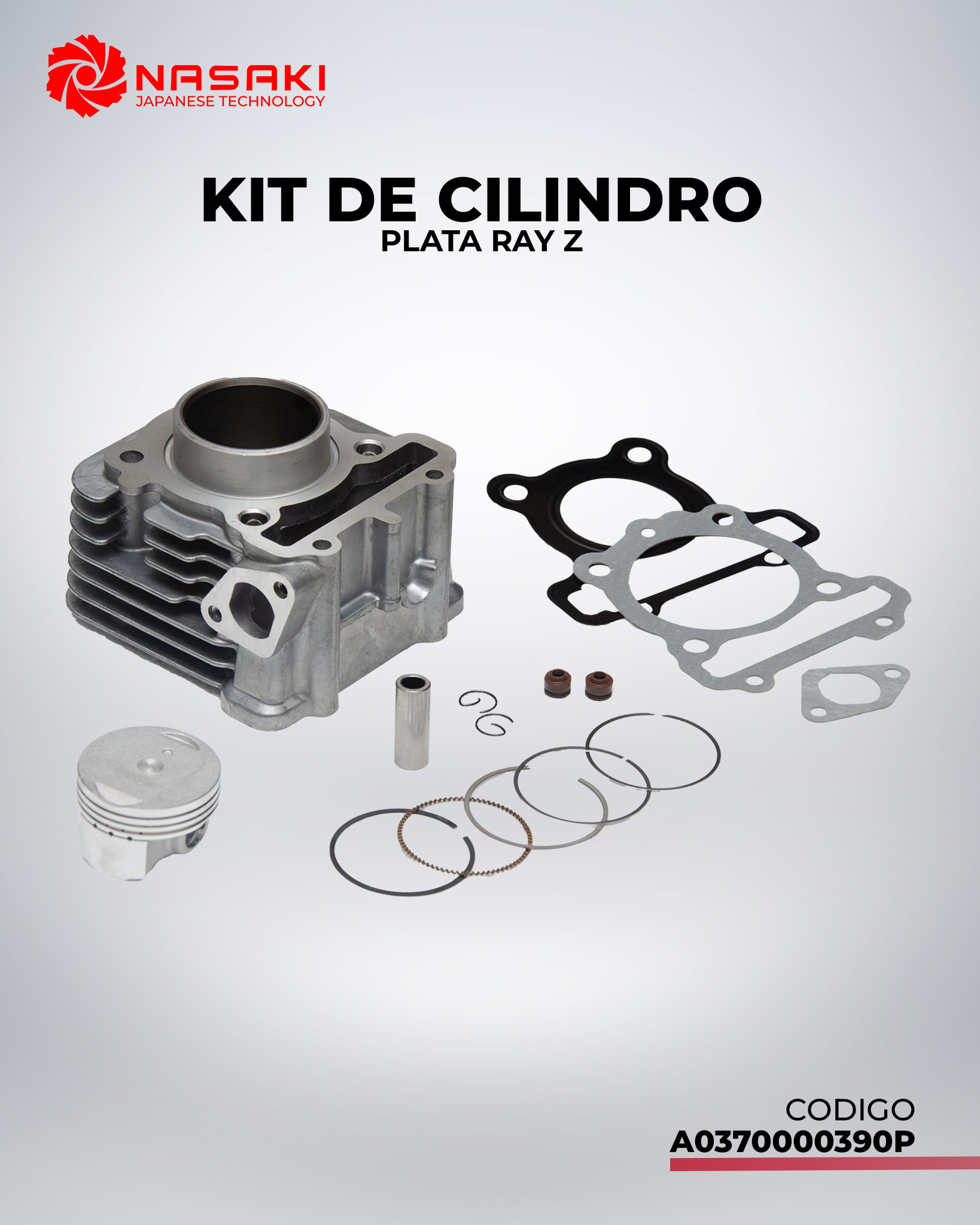KIT DE CILINDRO PLATA RAY Z