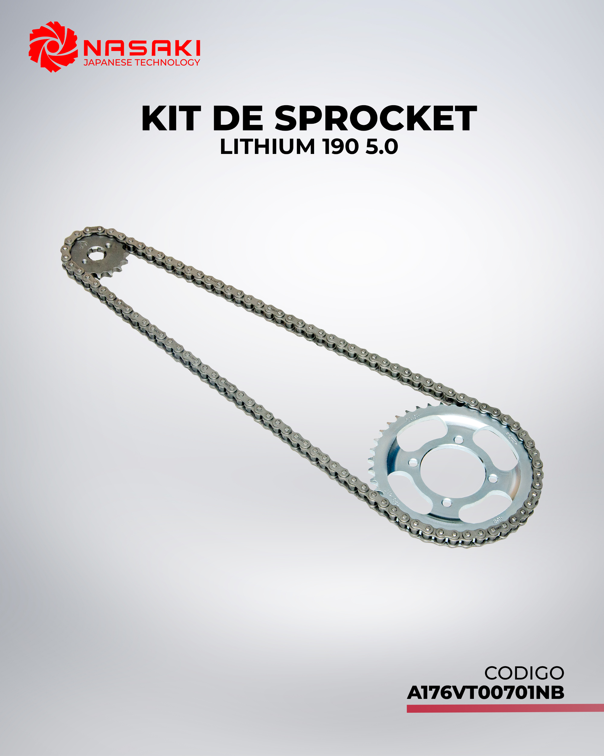 KIT DE SPROCKET LITHIUM 190 5.0