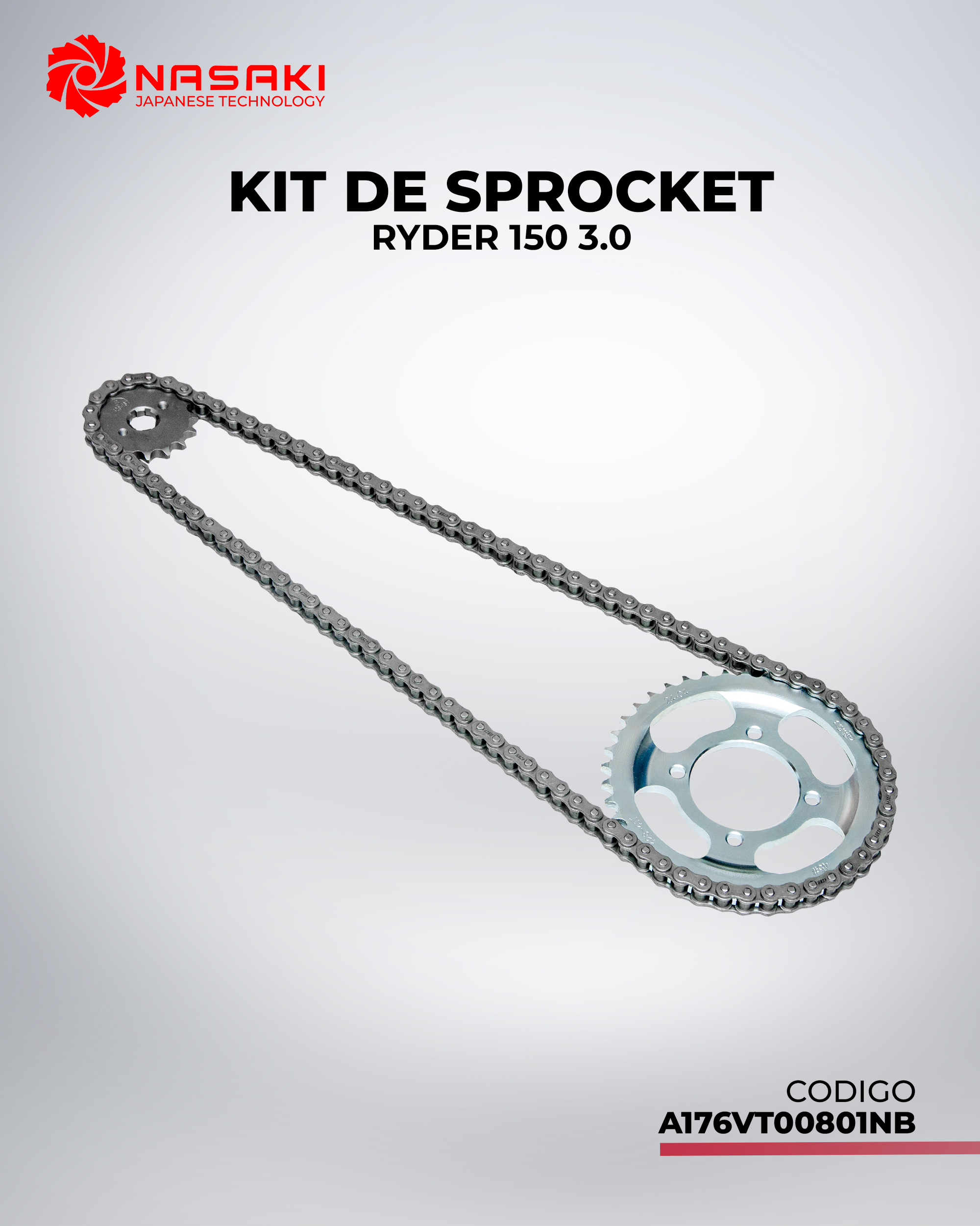 KIT DE SPROKET RYDER 150 3.0