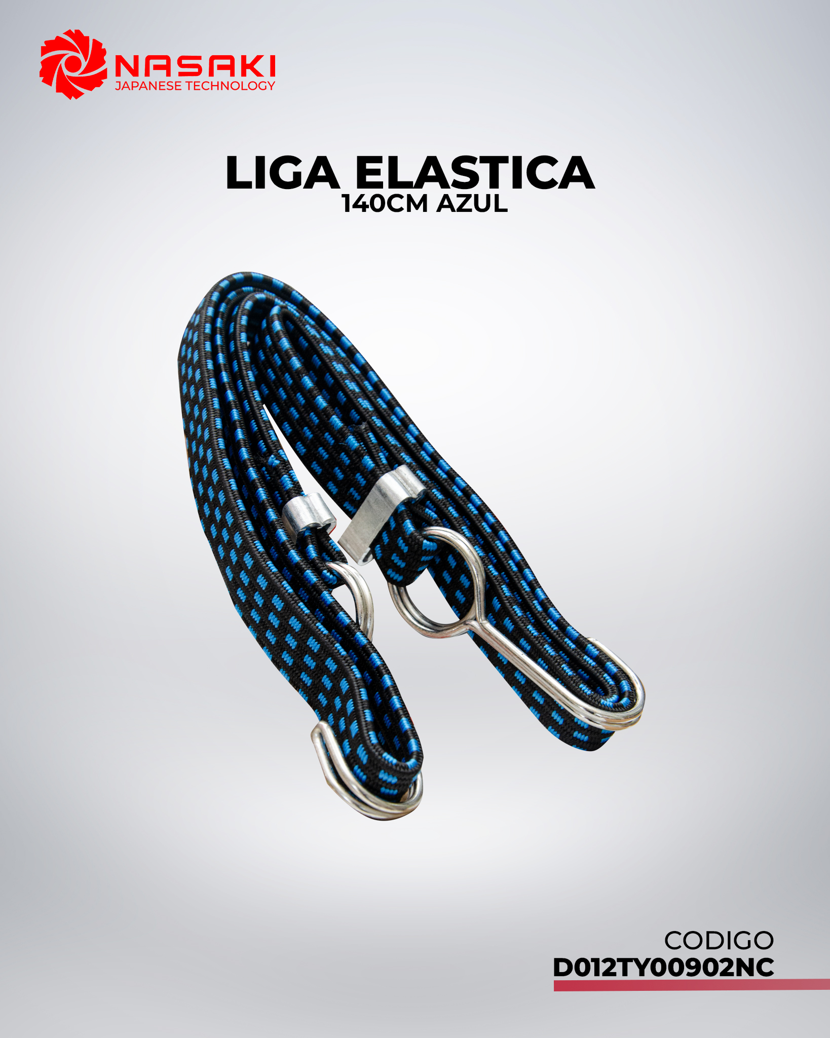 LIGA ELASTICA (PLANA) 140CM AZUL