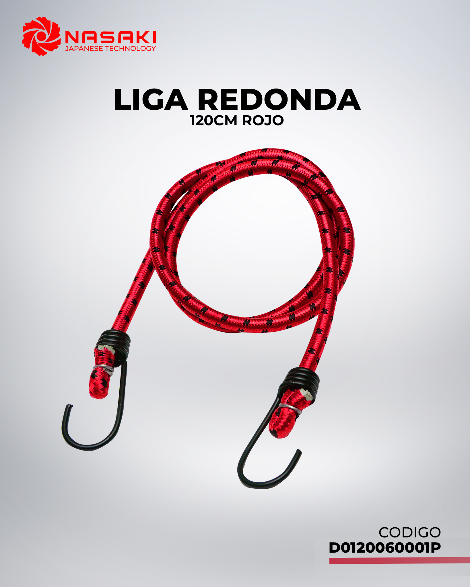 LIGA REDONDA 120CM ROJO UNIVERSAL