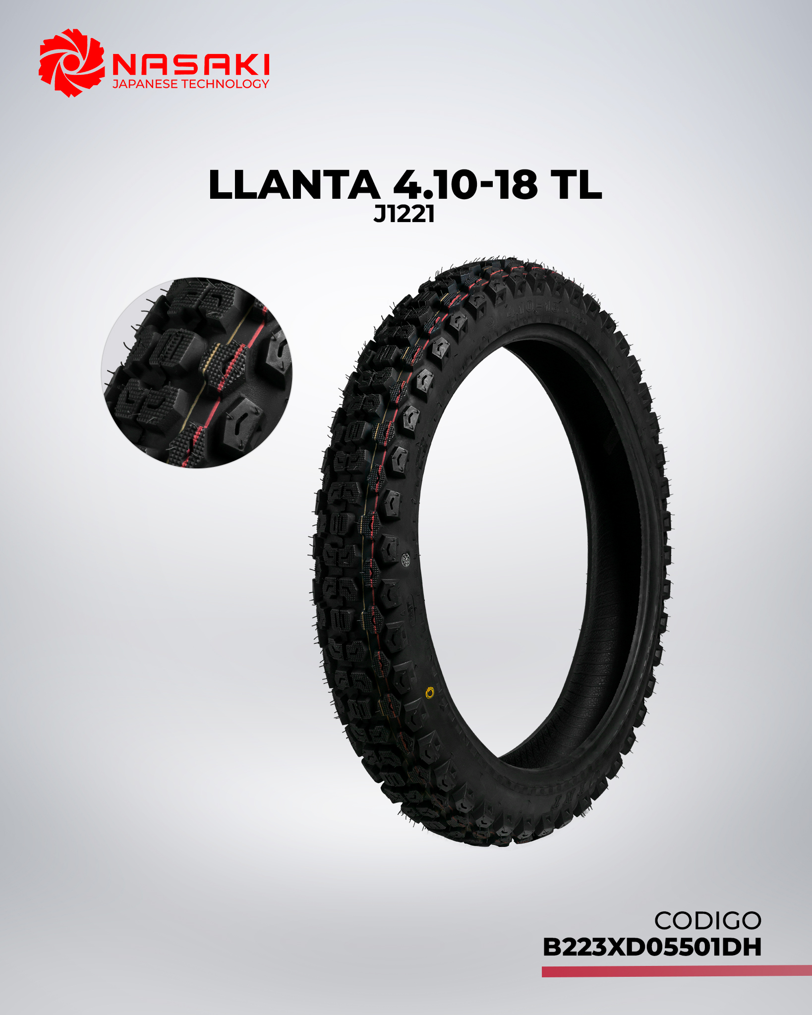 LLANTA 4.10-18 TL  J1221