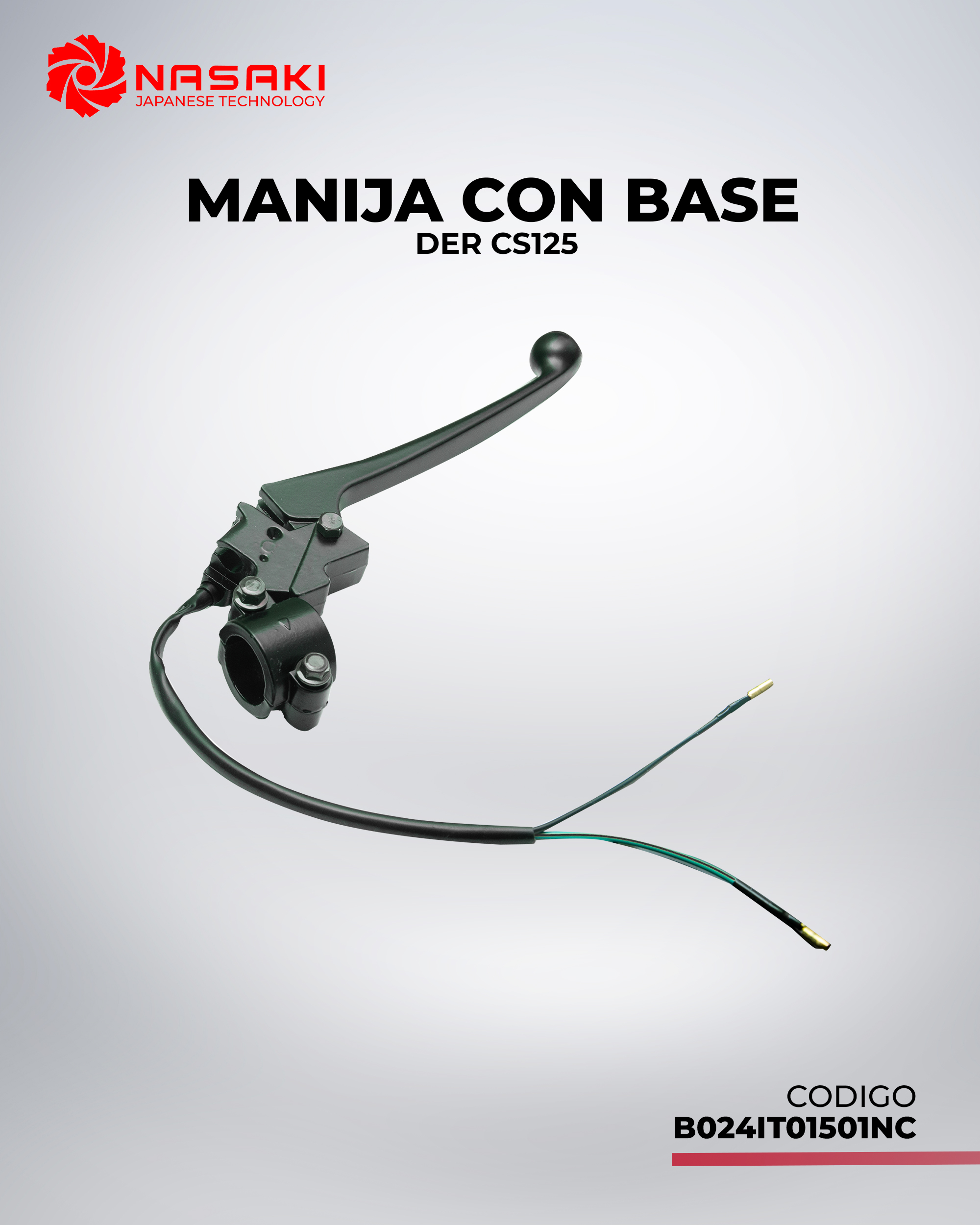 MANIJA CON BASE DER CS125