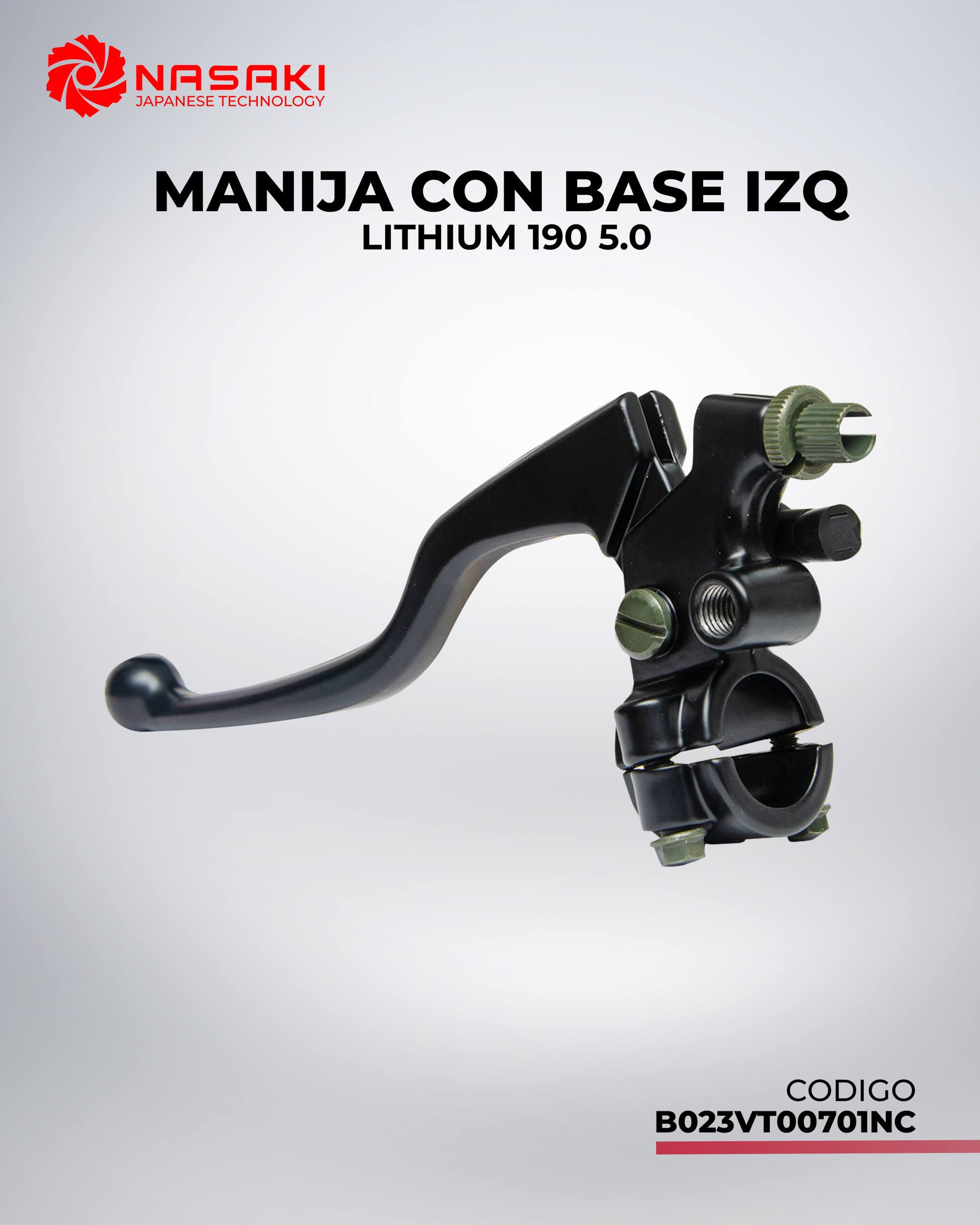 MANIJA CON BASE IZQ LITHIUM 190 5.0