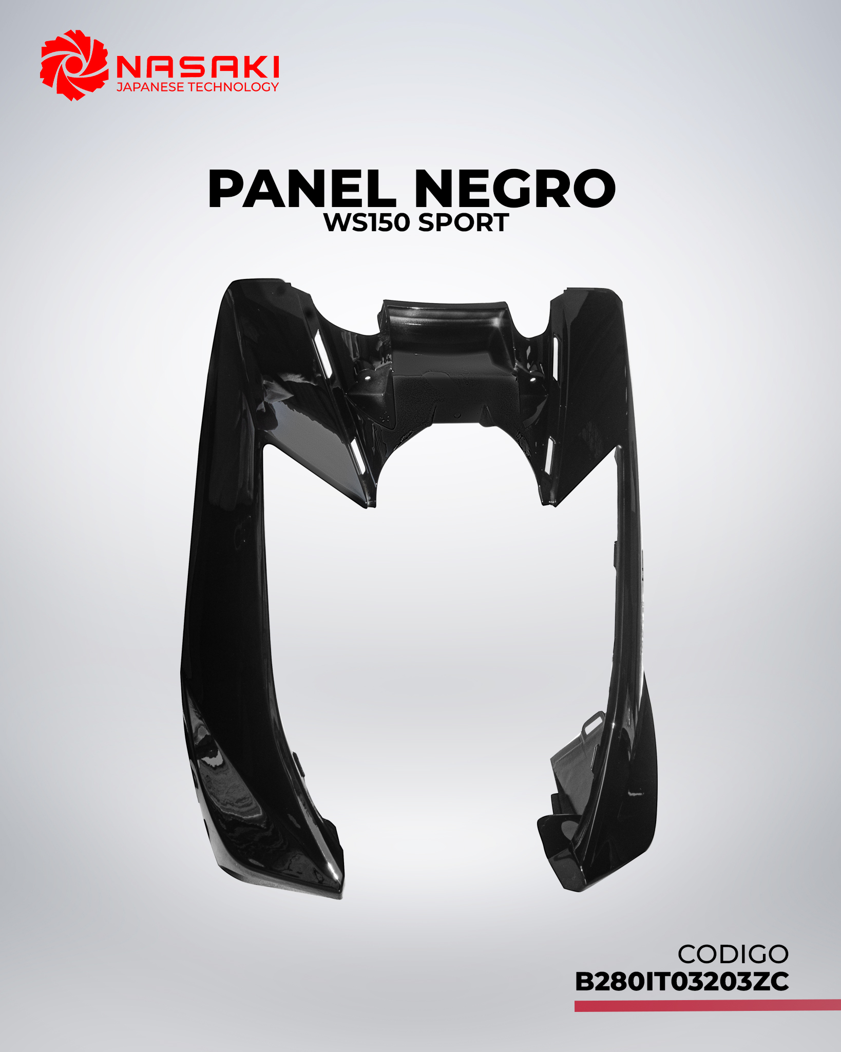 PANEL NEGRO WS150 SPORT