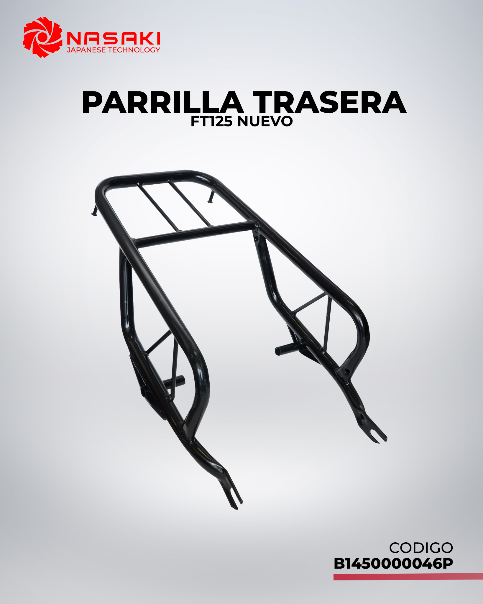 PARRILLA TRASERA FT125 NUEVO