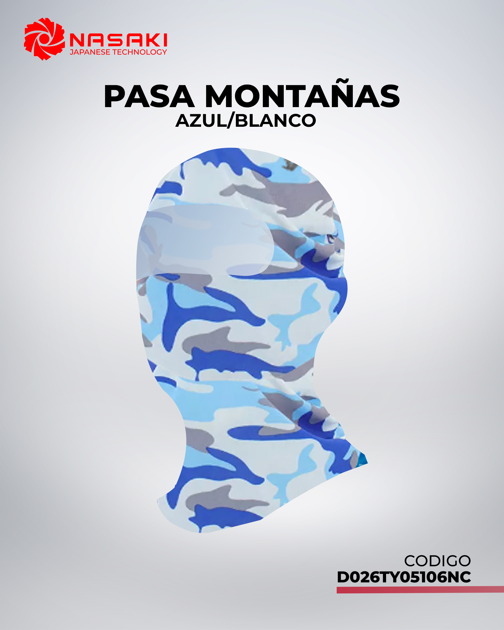 PASA MONTAÑAS AZUL/BLANCO