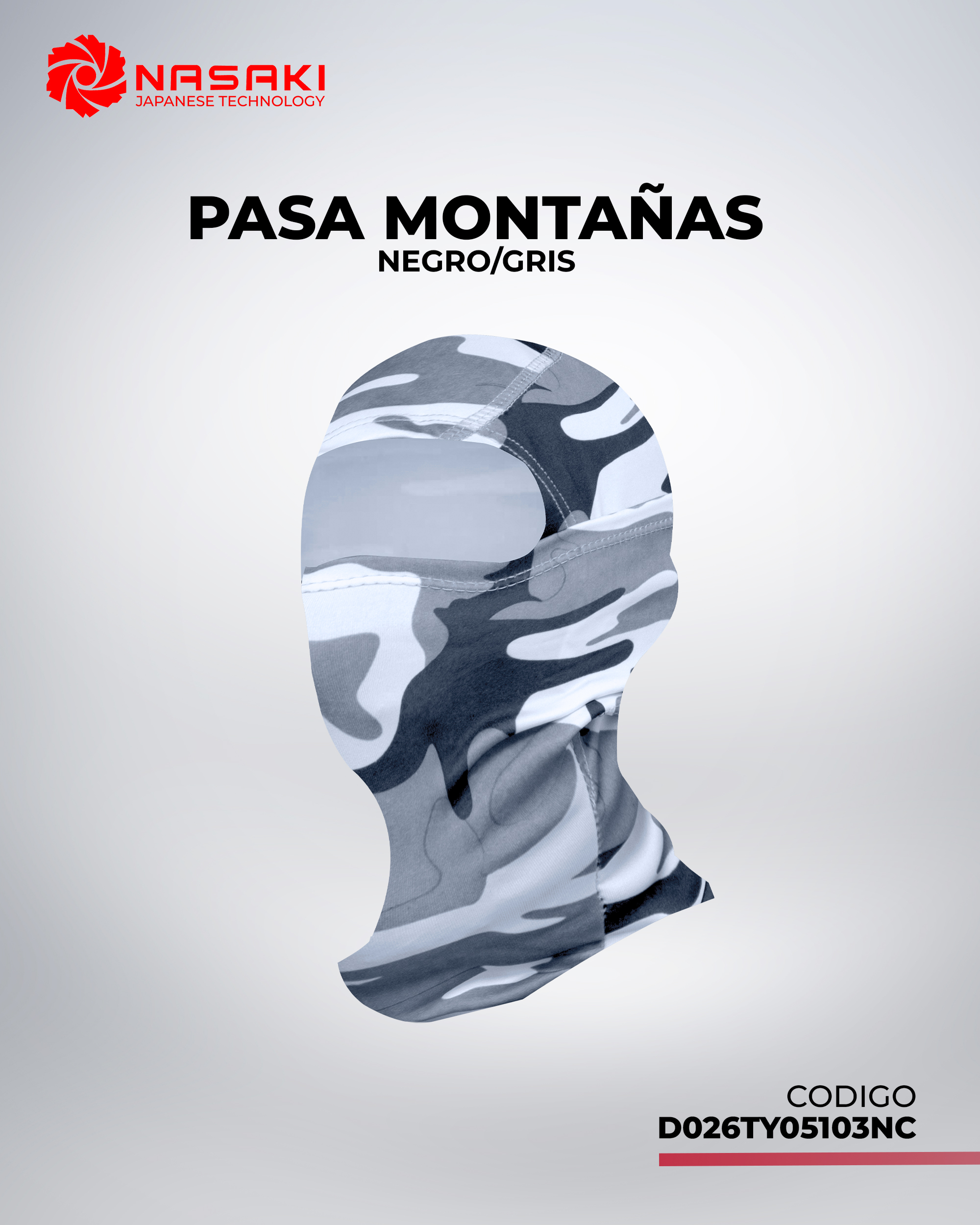 PASA MONTAÑAS NEGRO/GRIS 