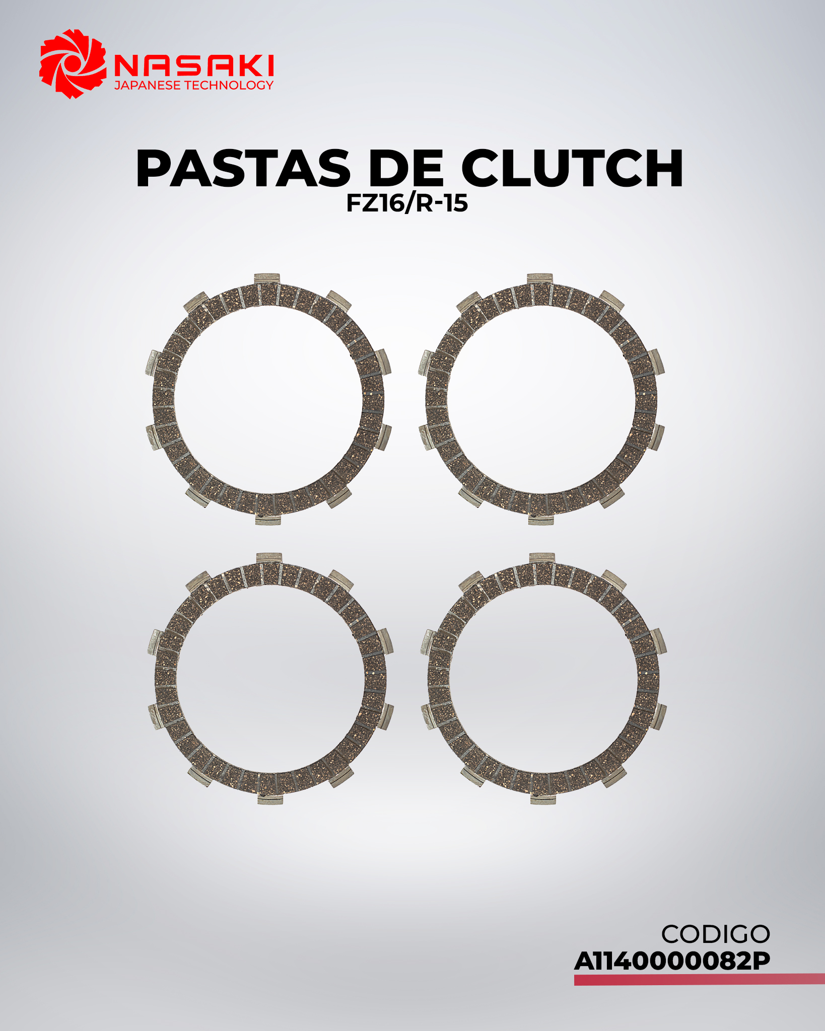 PASTAS DE CLUTCH FZ16/R-15