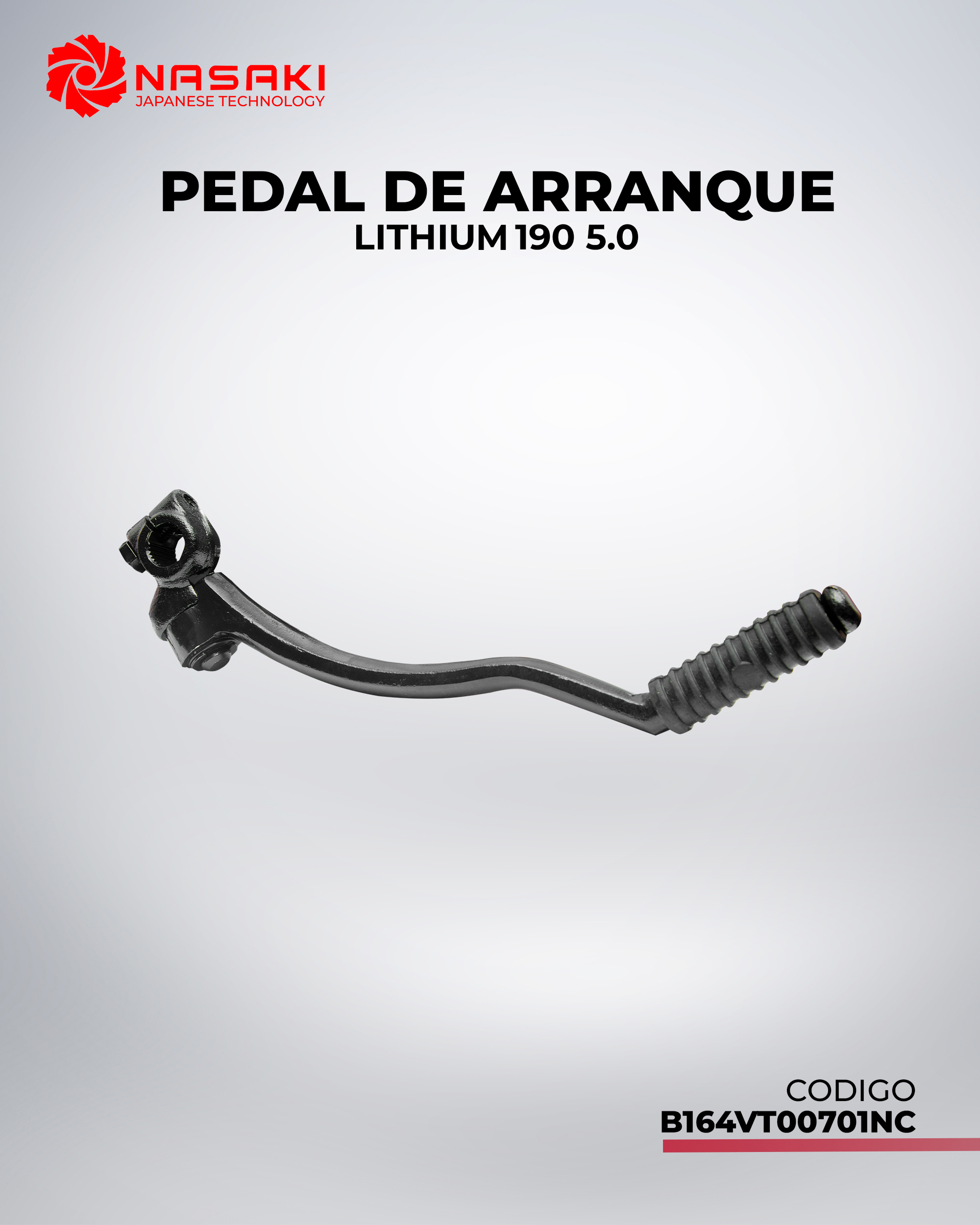PEDAL DE ARRANQUE LITHIUM 190 5.0