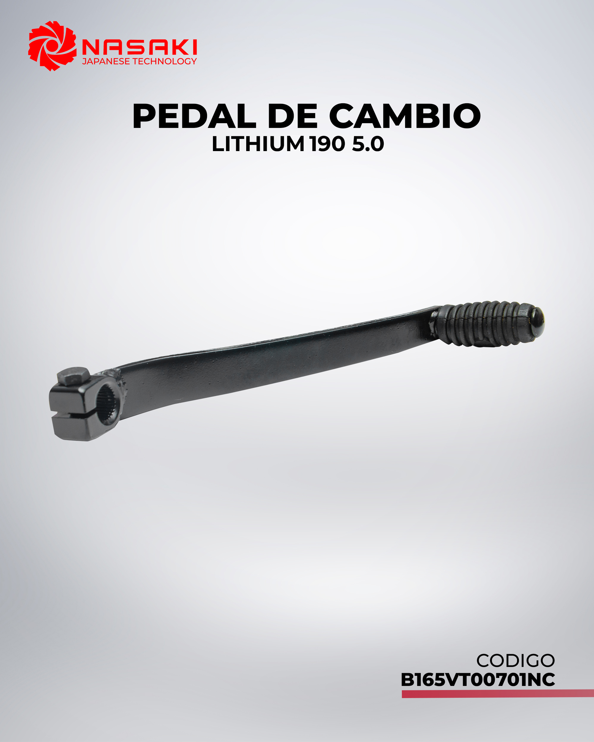 PEDAL DE CAMBIO LITHIUM 190 5.0