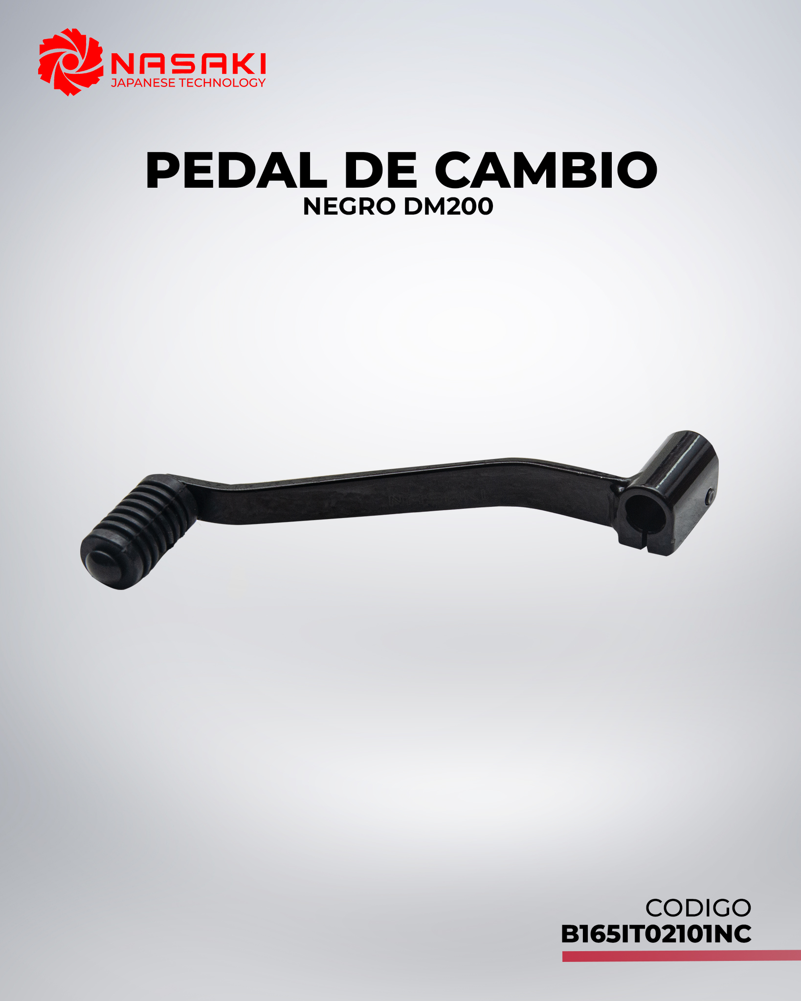 PEDAL DE CAMBIO NEGRO DM200