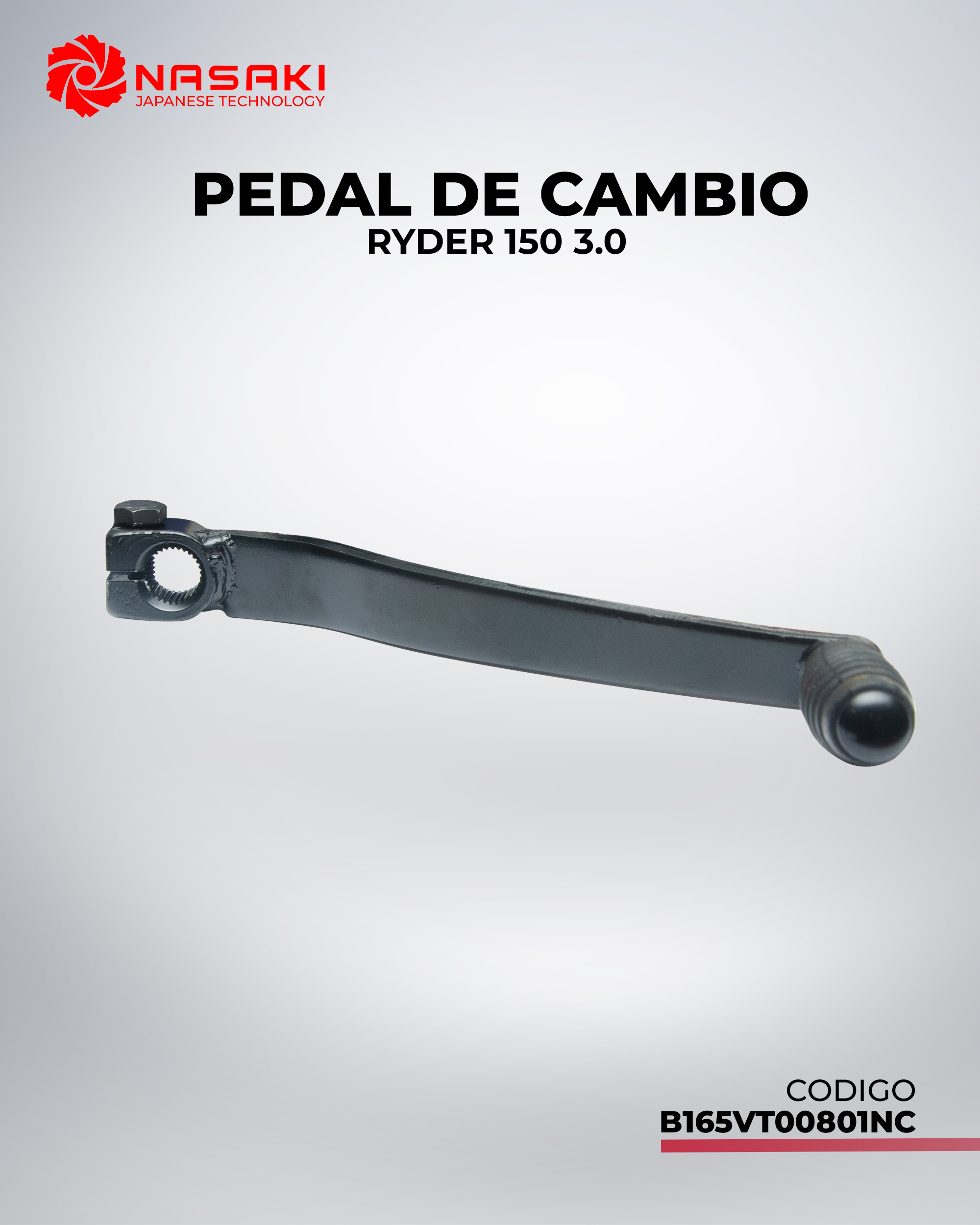 PEDAL DE CAMBIO RYDER 150 3.0