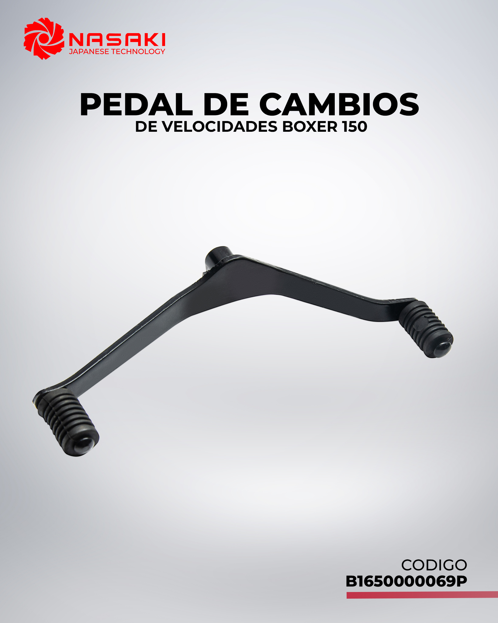 PEDAL DE CAMBIOS DE VELOCIDADES BOXER 150