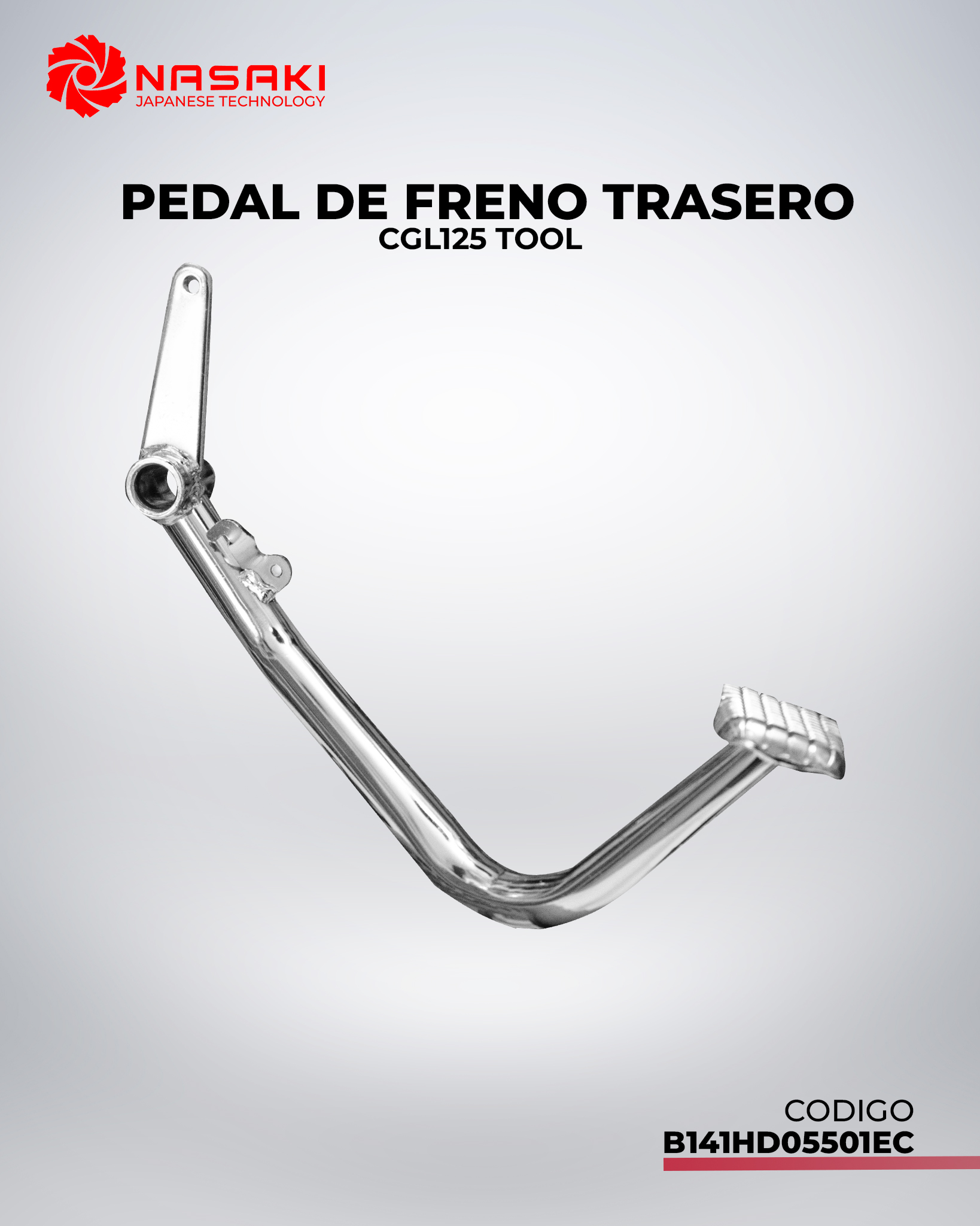 PEDAL DE FRENO TRASERO CGL125 TOOL