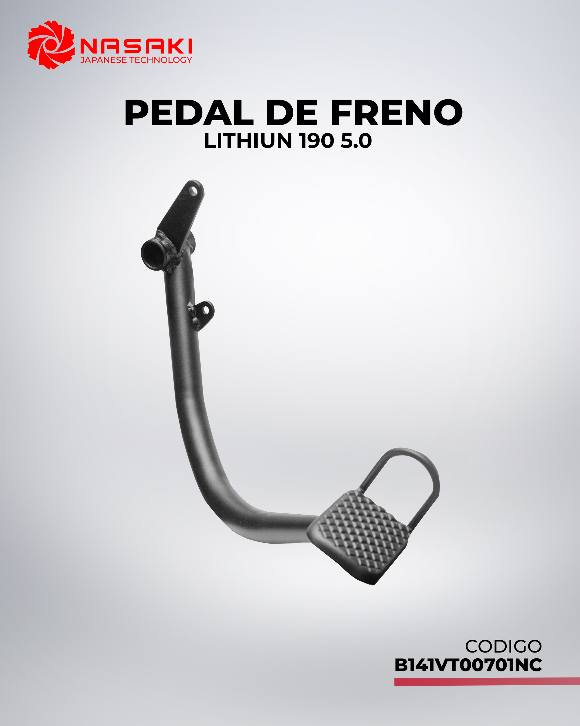 PEDAL DE FRENO LITHIUM 190 5.0