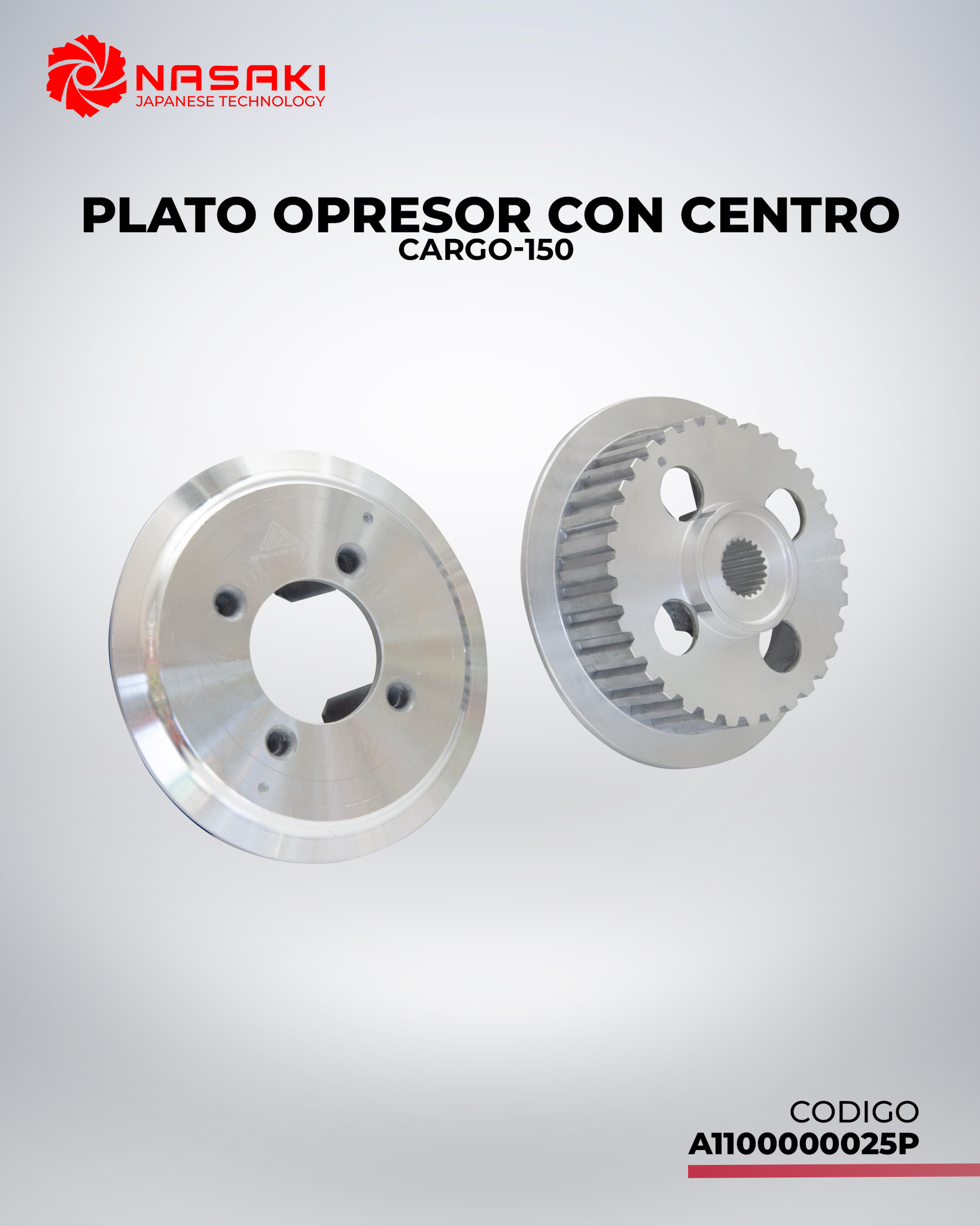 PLATO OPRESOR CON CENTRO CARGO-150