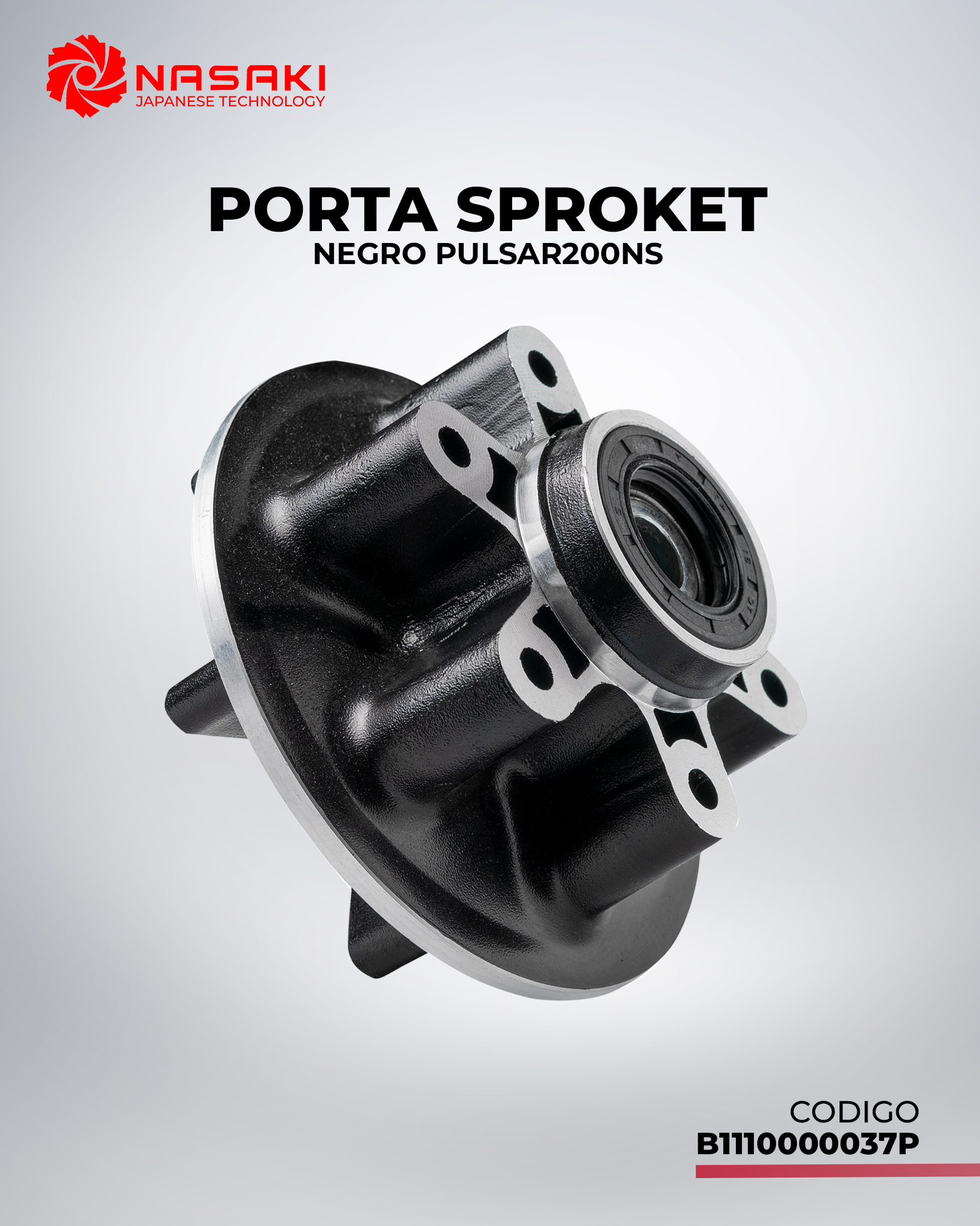 PORTA SPROKET COM NEGRO PULSAR200NS
