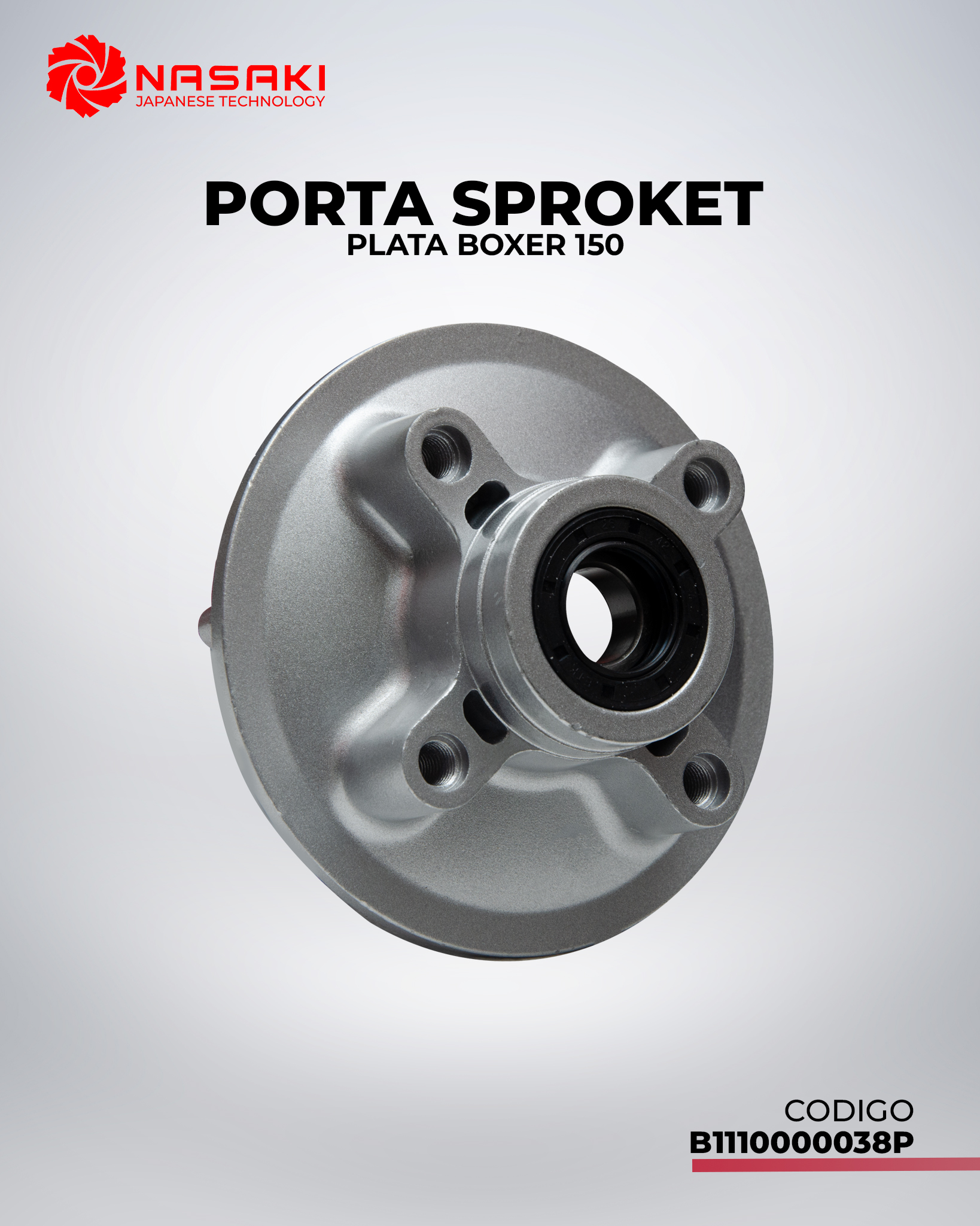 PORTA SPROKET COM PLATA BOXER 150