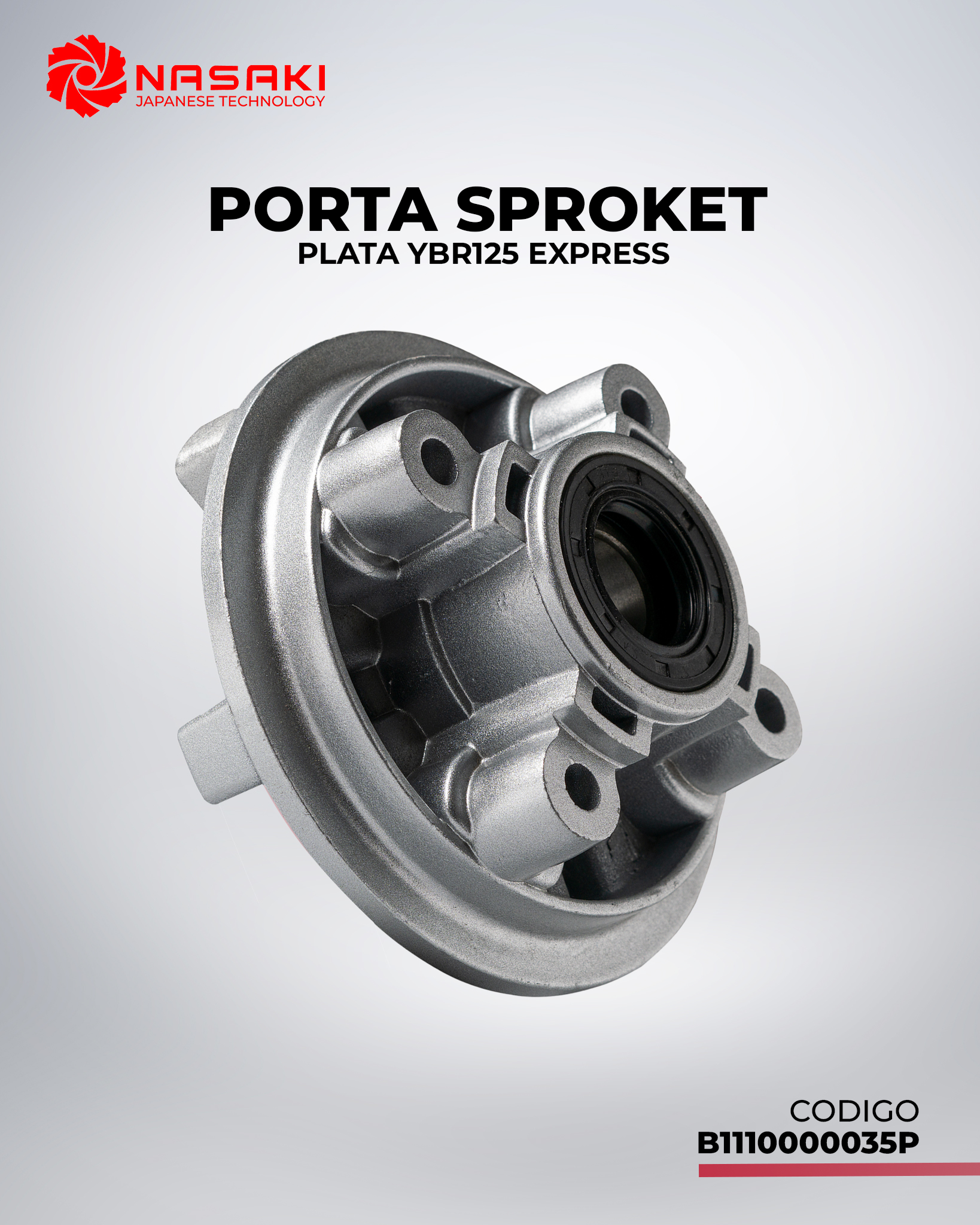 PORTA SPROKET COM PLATA YBR125 EXPRESS