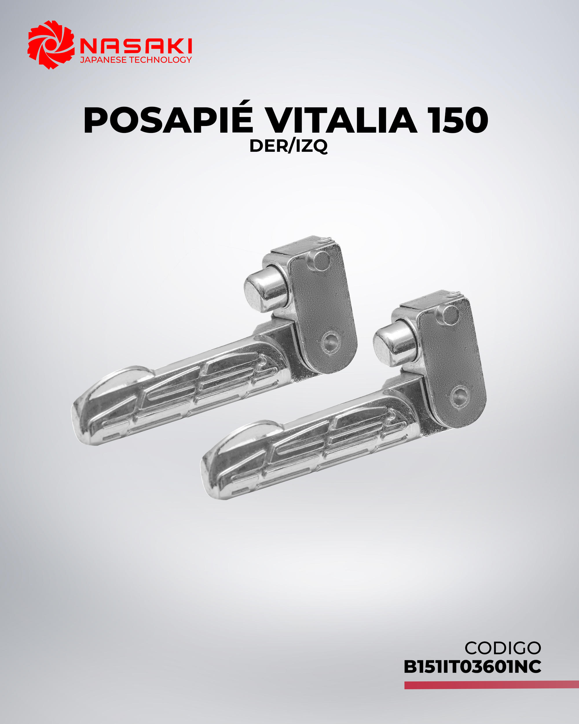 POSAPIE TRAS DER/IZQ VITALIA 150 
