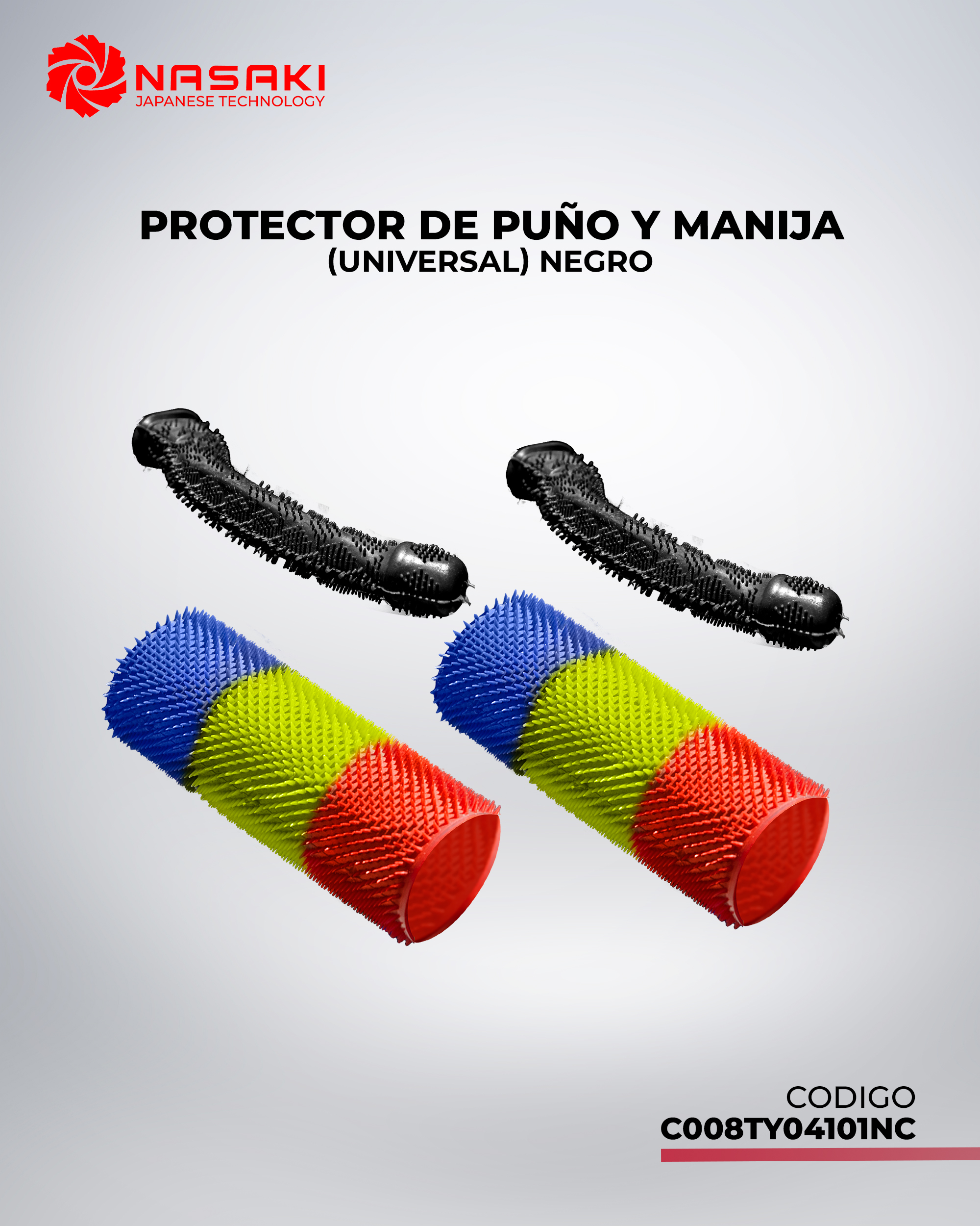 PROTECTOR DE PUÑO Y MANIJA UNIVERSAL NEGRO