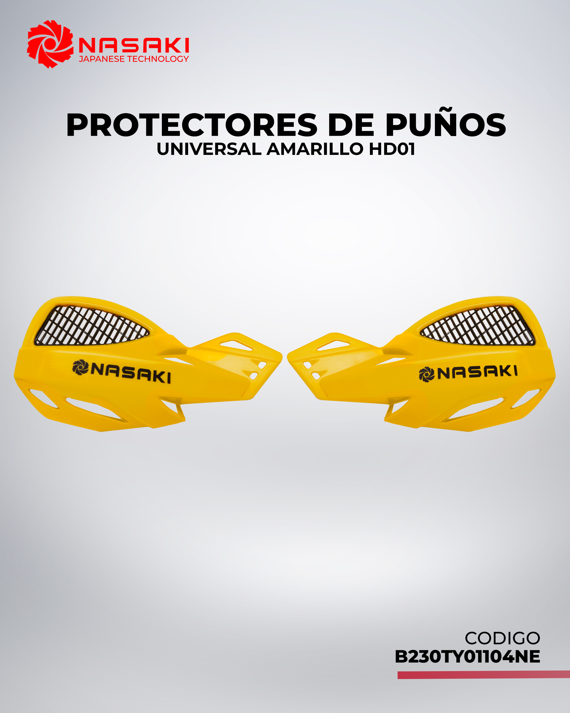 PROTECTORES DE PUÑOS UNIVERSAL AMARILLO HD01