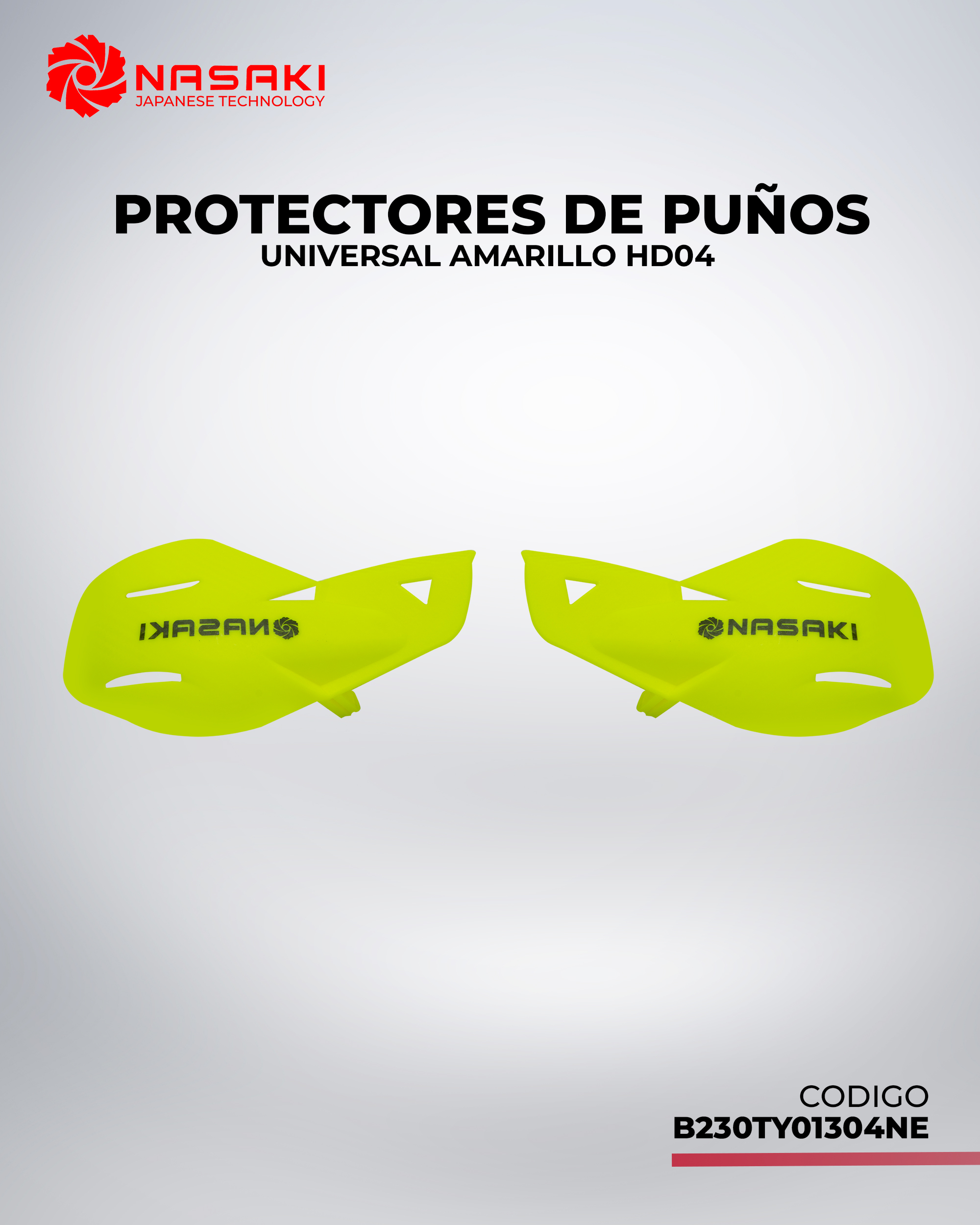 PROTECTORES DE PUÑOS UNIVERSAL AMARILLO HD04