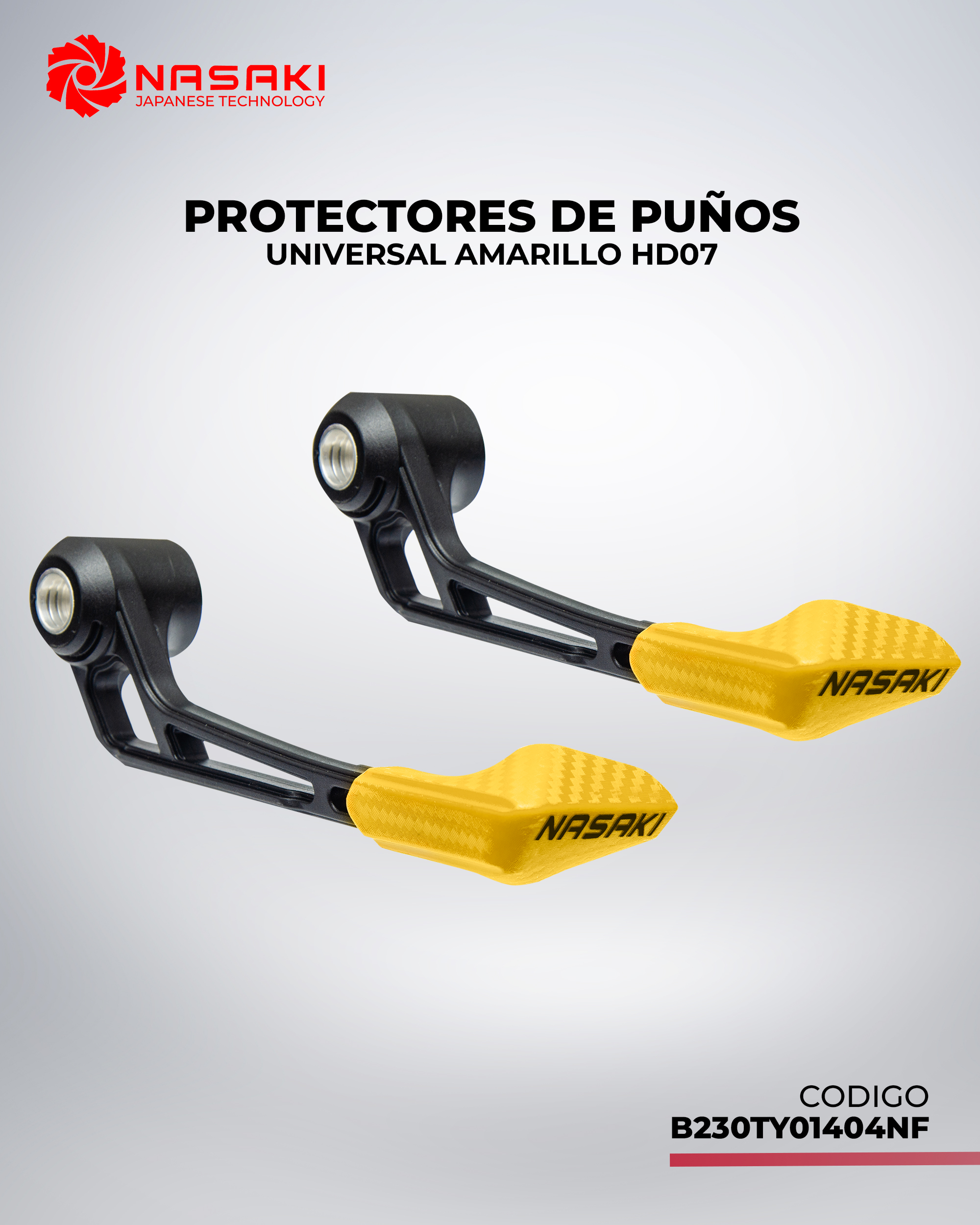 PROTECTORES DE PUÑOS UNIVERSAL AMARILLO HD07