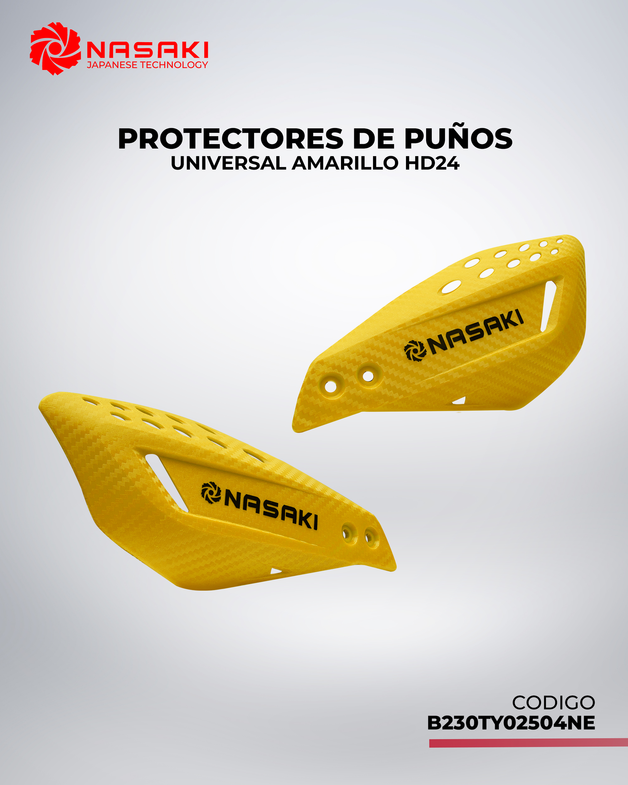 PROTECTORES DE PUÑOS UNIVERSAL AMARILLO HD24