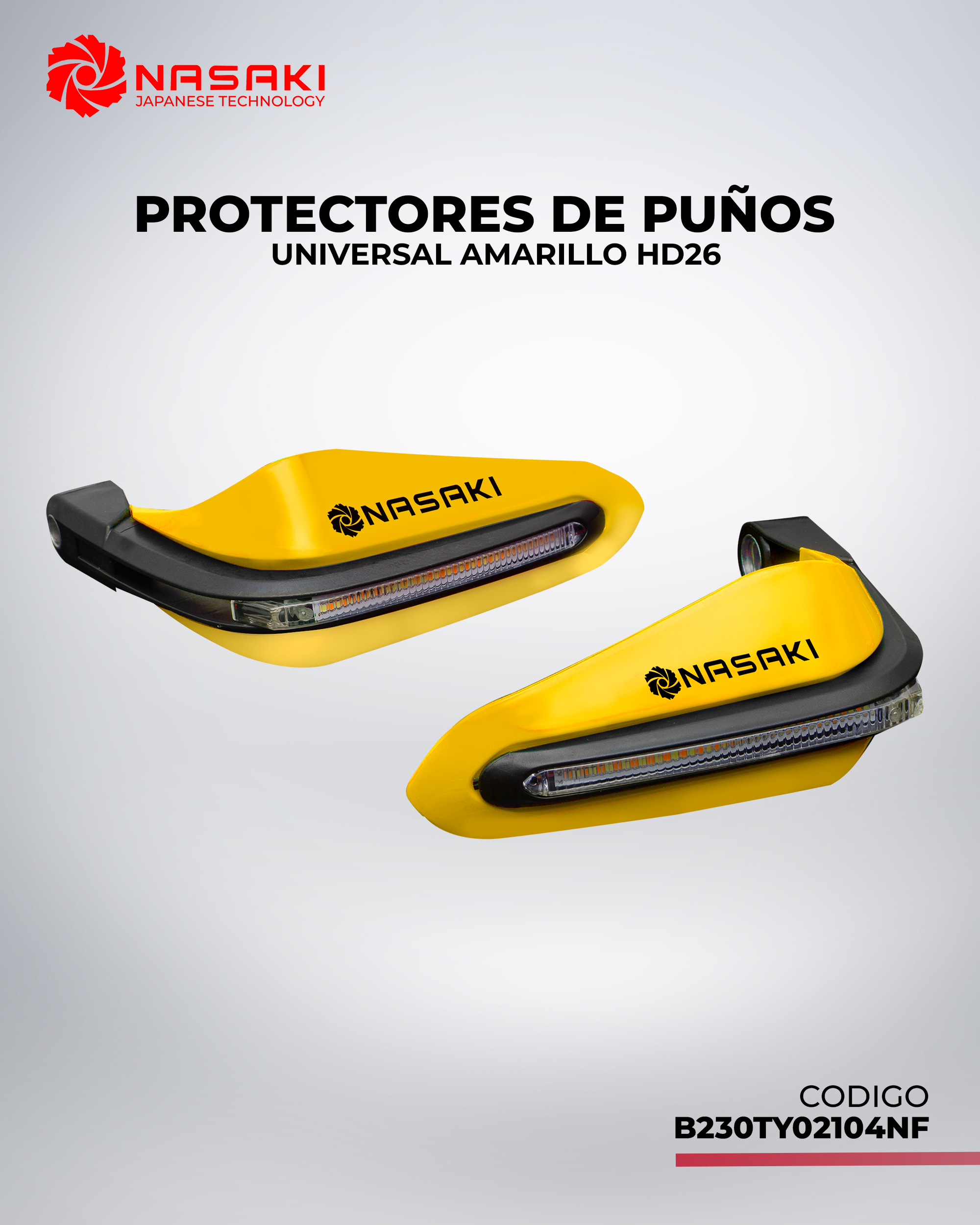 PROTECTORES DE PUÑOS UNIVERSAL AMARILLO HD26