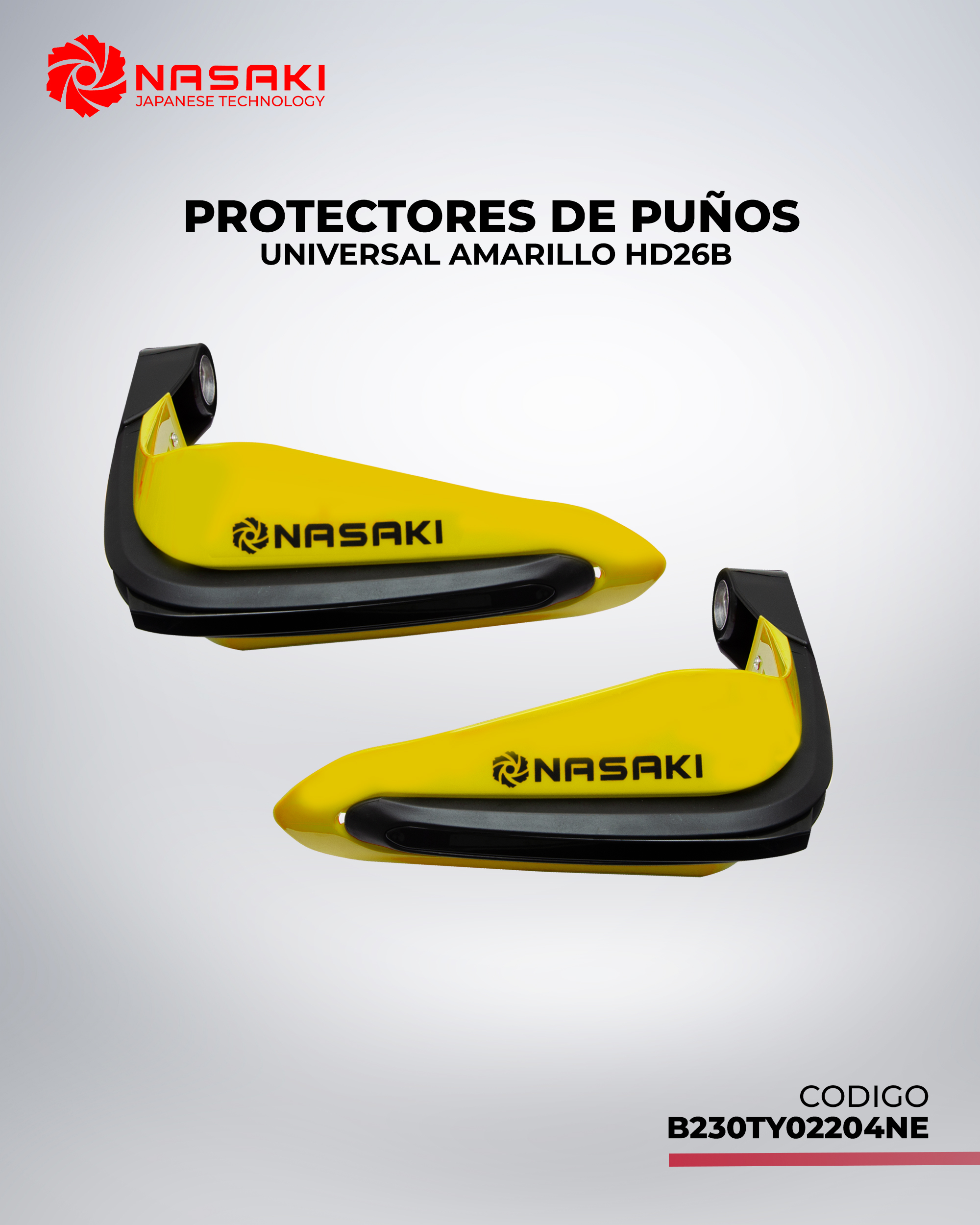 PROTECTORES DE PUÑOS UNIVERSAL AMARILLO HD26B