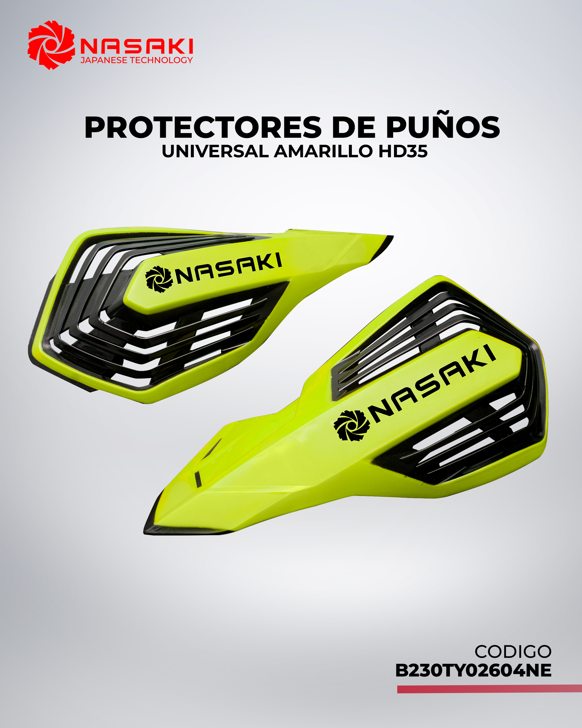PROTECTORES DE PUÑOS UNIVERSAL AMARILLO HD35