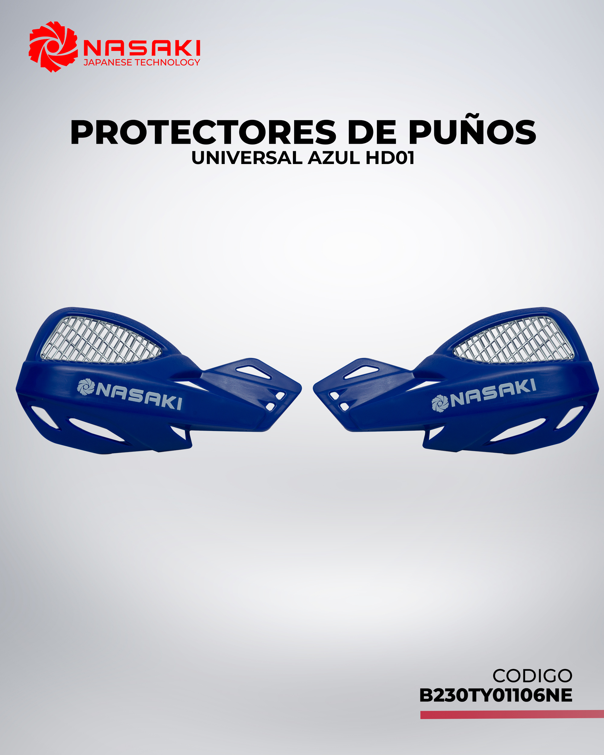 PROTECTORES DE PUÑOS UNIVERSAL AZUL HD01