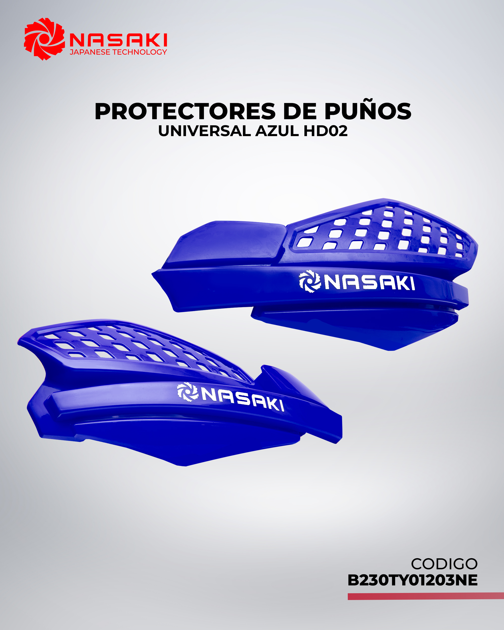 PROTECTORES DE PUÑOS UNIVERSAL AZUL HD02