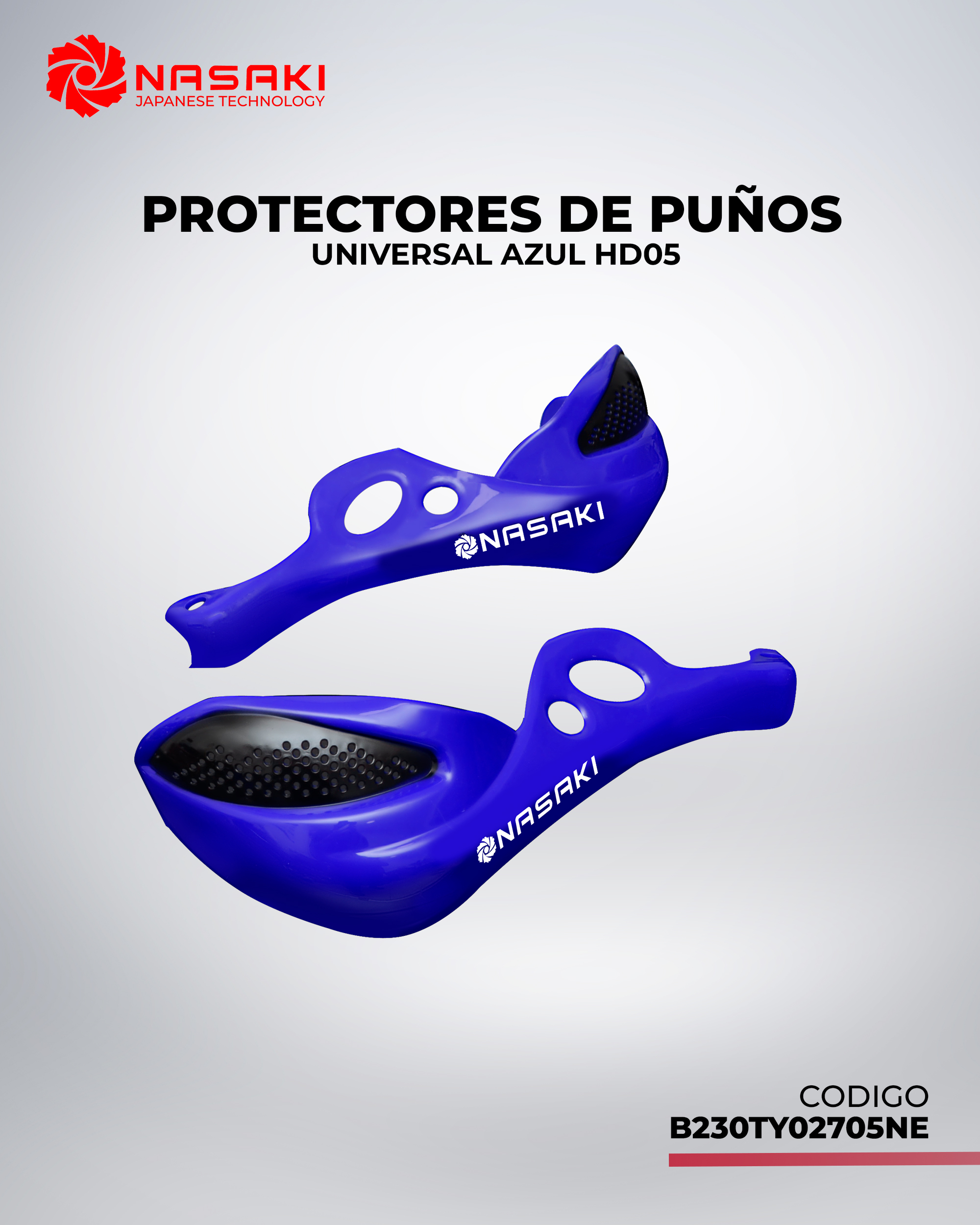 PROTECTORES DE PUÑOS UNIVERSAL AZUL HD05