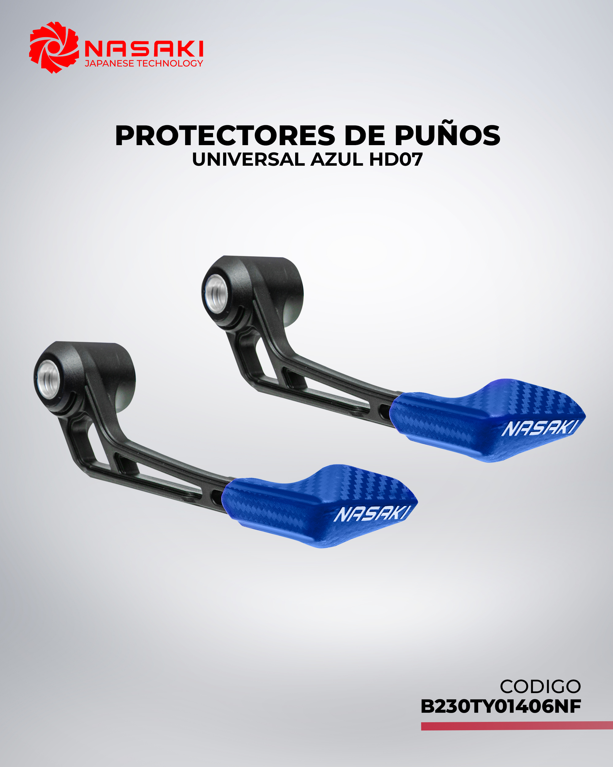 PROTECTORES DE PUÑOS UNIVERSAL AZUL HD07