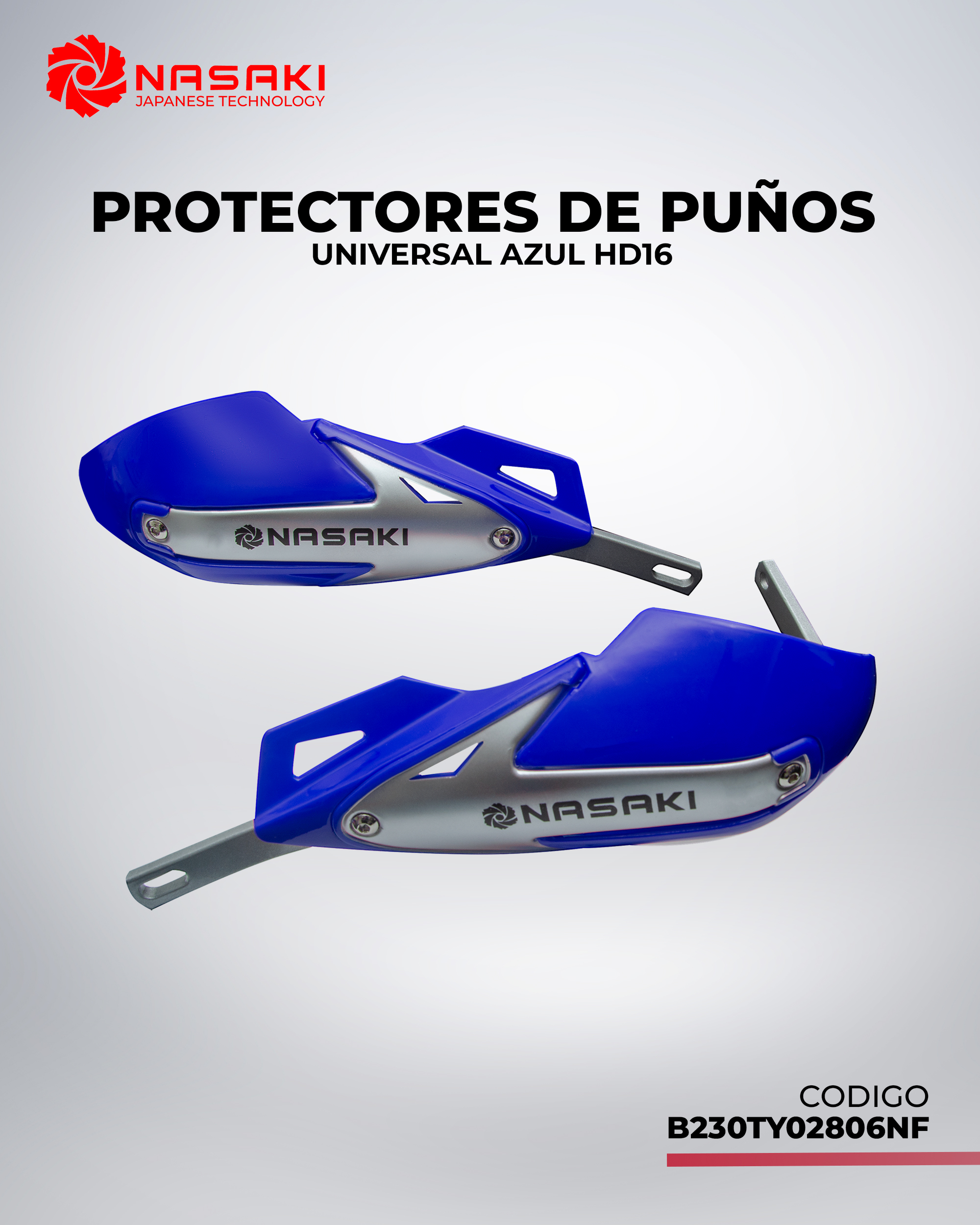 PROTECTORES DE PUÑOS UNIVERSAL AZUL HD16