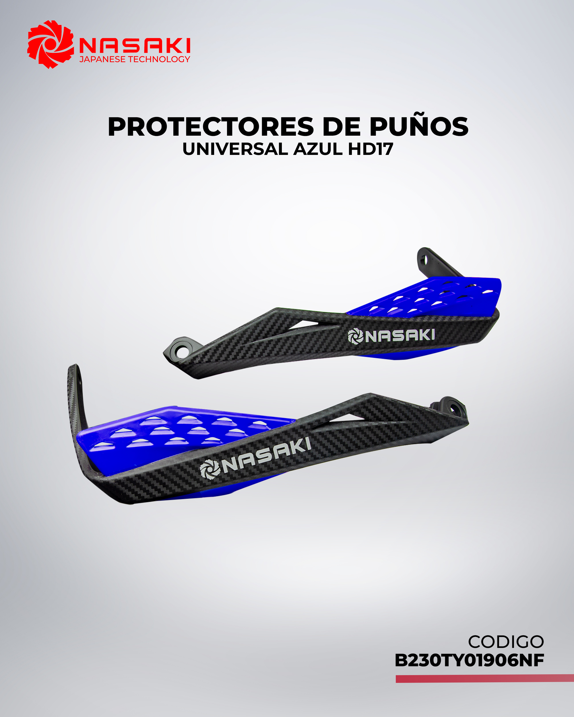 PROTECTORES DE PUÑOS UNIVERSAL AZUL HD17