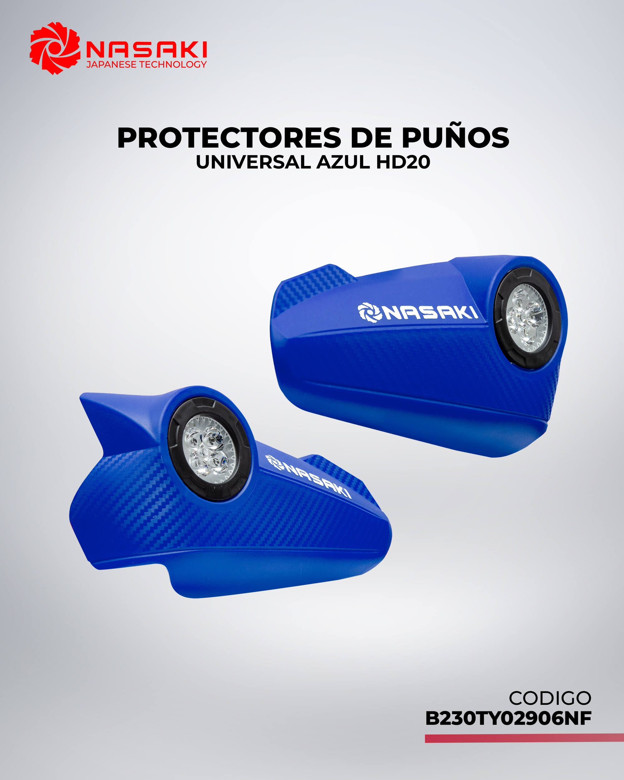 PROTECTORES DE PUÑOS UNIVERSAL AZUL HD20