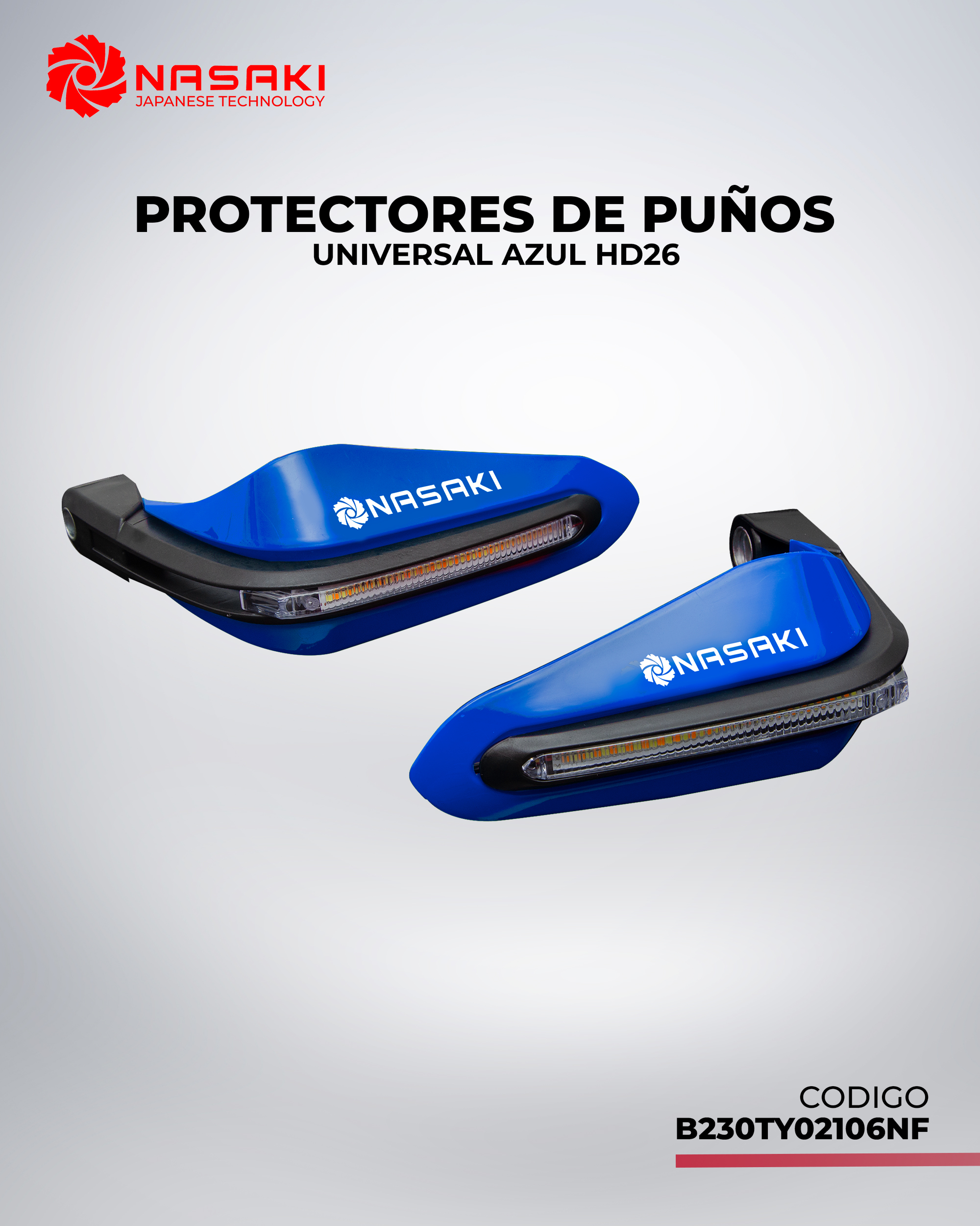 PROTECTORES DE PUÑOS UNIVERSAL AZUL HD26