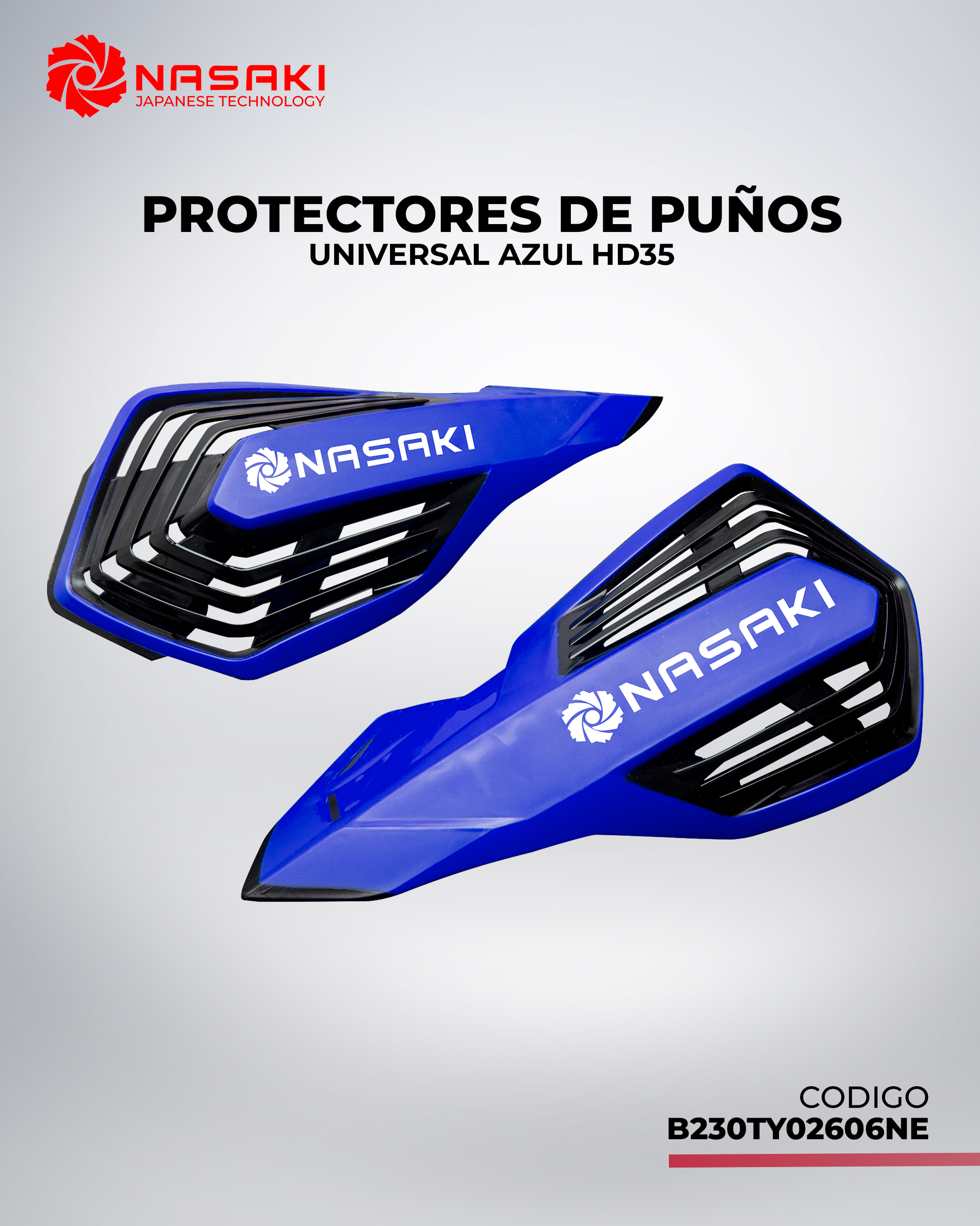 PROTECTORES DE PUÑOS UNIVERSAL AZUL HD35